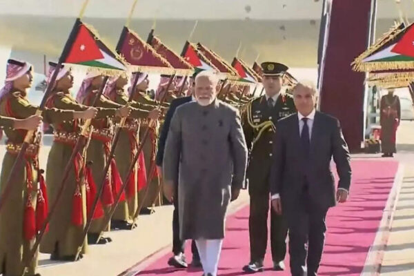 Prime Minister Narendra Modi commenced a three-nation tour in Jordan, marking 75 years of diplomatic ties. He will then visit Ethiopia, a key African Union hub, to bolster bilateral relations and address Parliament. The tour concludes in Oman, aiming to deepen their strategic partnership and economic ties, with engagements including diaspora meetings. PM Modi with Jordanian counterpart Jafar Hassan (Photo: Screengrab/DD news) NEW DELHI: Prime Minister Narendra Modi landed in Amman, the capital of Jordan, as part of his three-nation tour, which also includes Ethiopia and Oman.Jordanian Prime Minister Jafar Hassan received PM Modi at the airport. The visit to Jordan coincides with the 75th anniversary of diplomatic ties between the two countries, a milestone expected to strengthen bilateral engagement further.PM Modi will be in Jordan from December 15 to 16 at the invitation of King Abdullah II ibn Al Hussein, during which he will hold talks to review the full range of India-Jordan relations and discuss regional developments.He is also set to meet the Indian diaspora in the country.India and Jordan share warm and long-standing relations rooted in mutual respect and goodwill, with their first cooperation agreement signed in 1947 and full diplomatic ties established in 1950. High-level engagements in recent years have significantly strengthened bilateral ties, including the visits of King Abdullah II to India in 2018, President Pranab Mukherjee’s visit to Jordan in 2015, Prime Minister Narendra Modi’s transit visit to Amman in 2018, and National Security Adviser Ajit Doval’s visit in 2020. Regular leadership-level contacts continue to guide the partnership.Bilateral trade has expanded steadily, with India emerging as Jordan’s fourth-largest trading partner. In 2023–24, bilateral trade stood at USD 2.875 billion, with Indian exports accounting for USD 1.465 billion. Indian investments of around USD 1.5 billion, particularly in phosphates, fertilisers, textiles, and garments, form a key pillar of economic ties. Flagship joint ventures include the IFFCO-Jordan Phosphate Mines Company project and the Indo-Jordan Chemical Company. Trade and institutional mechanisms such as the Trade and Economic Joint Committee and sector-specific joint working groups support economic cooperation.India and Jordan also cooperate in health, education, skill development, science and technology, and capacity building. The India-Jordan Centre of Excellence in Information Technology, inaugurated in 2021, is a major initiative aimed at training Jordanian professionals in advanced IT fields. Educational links include scholarships under ITEC and ICCR programmes, with ITEC slots recently increased from 37 to 50 annually.People-to-people ties are reinforced by cultural exchanges, tourism cooperation, and a vibrant Indian diaspora of around 17,500 in Jordan. Cultural festivals, film collaborations, yoga events, and academic initiatives further underscore the breadth of the India-Jordan partnership.In the second leg of his tour, PM Modi will visit Ethiopia from December 16 to 17, marking his first visit to the country. He is scheduled to hold detailed talks with Ethiopian Prime Minister Abiy Ahmed Ali on all aspects of bilateral relations. Addis Ababa, the capital, is also the headquarters of the African Union.The MEA said the Ethiopia visit will reaffirm the shared commitment of both countries, as partners in the Global South, to strengthening friendship and expanding bilateral cooperation.In the final leg of his tour, PM Modi is scheduled to visit Oman from December 17 to 18 at the invitation of Sultan Haitham bin Tarik, marking his second visit to the country. The Ministry of External Affairs said India and Oman share an all-encompassing Strategic Partnership rooted in centuries-old ties of friendship, trade, and strong people-to-people connections.The visit coincides with 70 years of diplomatic relations between the two nations and follows the Sultan of Oman’s state visit to India in December 2023. Both sides are expected to conduct a comprehensive review of cooperation across areas, including trade, investment, energy, defence, security, technology, agriculture, and culture, and exchange views on regional and global issues of mutual interest.About the AuthorTOI News DeskThe TOI News Desk comprises a dedicated and tireless team of journalists who operate around the clock to deliver the most current and comprehensive news and updates to the readers of The Times of India worldwide. With an unwavering commitment to excellence in journalism, our team is at the forefront of gathering, verifying, and presenting breaking news, in-depth analysis, and insightful reports on a wide range of topics. The TOI News Desk is your trusted source for staying informed and connected to the ever-evolving global landscape, ensuring that our readers are equipped with the latest developments that matter most.”Read MoreEnd of ArticleFollow Us On Social MediaVideosPM Modi Begins Jordan, Ethiopia, Oman Tour To Boost Ancient Ties, Expand India’s Global South RoleIndian Diaspora Members Prepare Cultural Performances Ahead Of PM Modi’s Jordan VisitFrom Power Cuts To 500 GW Grid, India Emerges As Global Data Centre Hub Under Modi: Piyush GoyalCong’s ‘Modi Teri Kabr Khudegi’ Slogan Sparks Uproar, NDA Seeks Apology As Parliament Grinds To Halt”Abusing PM Does Not Befit” Rijiju Seeks apology From Congress Over Anti-Modi SlogansYogi Adityanath Targets Nehru Over Kashmir, Links Historic Blunder To India’s Long Terror CrisisWho Is Sajid And Naveed Akram? Bondi Beach Attacker Father-Son Duo Shame Pakistan With Terror AttackLetter To Sonia Gandhi Costs Ex Odisha MLA Moquim Party Post As Congress Cites Anti Party ActivitiesSambit Patra Criticises Congress ‘Vote Chor, Gaddi Chhod’ Rally At Delhi’S Ramlila MaidanPM Modi Condemns “Ghastly” Sydney Terror Attack, Reiterates India’s Zero Tolerance For Terror123PhotostoriesMrunal Thakur’s colourful Paithani saree is a bold love letter to Maharashtrian cultureFrom ethnic glam to chic streetwear: ‘Bigg Boss 19’ fame Farrhana Bhatt’s fashion diaryWhat is binge eating disorder and how to fix it?9 Auspicious Symbols According To Your Birth Date‘Housefull 5’, ‘Sikandar’, ‘Nadaaniyan’: 2025 films that struggled to make an impact at the box office7 animals whose names begin with the letter VPune’s double-decker flyover ready to decongest city, Metro Line-3 and town projects set to transform mobilityWant flat stomach before New Year’s Eve? Try these 5 belly-fat-burning exercisesNavi Mumbai airport connectivity soars as Uran line unveils new trains and stationsBengaluru ORR underpass work picks up pace after long delay, completion finally in sight123Hot PicksBondi beach attackCorona RemediesJetBlue flight VenezuelaGold rate todaySilver rate todayPublic Holidays NovemberBank Holidays NovemberTop TrendingDelhi SchoolMLB Trade RumorsNFL PlayoffPhilip River KidsLuka Modric and Vanja Bosnic Net WorthBoston Red SoxDelhi AQILebron JamesDelarum PouyabaharWho is Paige Shiver