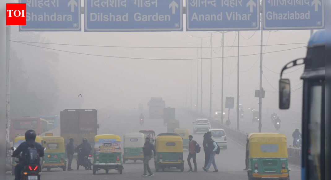 Delhi schools are shifting students up to Class V to online learning due to severe air pollution, with the AQI reaching 498. Physical classes for younger children are suspended until further notice. Older students (Class VI and above) will continue with existing arrangements. Authorities advise precautions as pollution is expected to remain high. Increasing air pollution in Delhi (PTI image)  NEW DELHI: The Delhi government on Monday directed schools to shift students up to Class V from hybrid to fully online mode in view of the capital’s worsening air pollution.According to a circular issued by the Directorate of Education (DoE), physical classes for students from nursery to Class V in all government, government-aided and unaided private recognised schools in Delhi have been discontinued until further orders due to the prevailing high Air Quality Index (AQI).The order applies to all government, government-aided and private recognised schools in Delhi. School heads have been instructed to ensure that online classes are available for younger students and to inform parents and guardians immediately.The circular clarified that classes for Class VI and above will continue without any change and will be conducted as per earlier instructions issued on December 13. District and zonal education officials have also been asked to ensure smooth implementation of the directions.Delhi remained shrouded in dense smog with the AQI touching 498, close to the maximum level of 500. The city’s air quality monitoring stations recorded ‘severe’ levels at 38 locations and ‘very poor’ at two stations, with Jahangirpuri recording the worst AQI of 498.Several residents complained of breathlessness, low visibility and health risks. Pollution levels have steadily worsened over the past two days, raising concerns especially for children and other vulnerable groups.The situation had worsened from Sunday when the AQI climbed to 461, marking Delhi’s most polluted day this winter and the second-worst December air quality day on record. According to the Central Pollution Control Board, an AQI between 0 and 50 is considered ‘good’, 51 to 100 ‘satisfactory’, 101 to 200 ‘moderate’, 201 to 300 ‘poor’, 301 to 400 ‘very poor’ and 401 to 500 ‘severe’.The Air Quality Early Warning System forecasts that Delhi’s air quality is likely to remain in the ‘severe’ category, with predictions for the next six days showing ‘very poor’ conditions.The current pollution levels pose serious health risks to the city’s population, with authorities advising people to take necessary precautions. The situation remains particularly concerning as the winter season typically sees increased pollution levels in the capital region.About the AuthorTOI News DeskThe TOI News Desk comprises a dedicated and tireless team of journalists who operate around the clock to deliver the most current and comprehensive news and updates to the readers of The Times of India worldwide. With an unwavering commitment to excellence in journalism, our team is at the forefront of gathering, verifying, and presenting breaking news, in-depth analysis, and insightful reports on a wide range of topics. The TOI News Desk is your trusted source for staying informed and connected to the ever-evolving global landscape, ensuring that our readers are equipped with the latest developments that matter most.”Read MoreEnd of ArticleFollow Us On Social MediaVideosFrom Missiles To Torpedoes, DRDO Outlines India’s Big Defence Push For Near-Term Battlefield EdgePM Modi Begins Jordan, Ethiopia, Oman Tour To Boost Ancient Ties, Expand India’s Global South RoleIndian Diaspora Members Prepare Cultural Performances Ahead Of PM Modi’s Jordan VisitFrom Power Cuts To 500 GW Grid, India Emerges As Global Data Centre Hub Under Modi: Piyush GoyalCong’s ‘Modi Teri Kabr Khudegi’ Slogan Sparks Uproar, NDA Seeks Apology As Parliament Grinds To Halt”Abusing PM Does Not Befit” Rijiju Seeks apology From Congress Over Anti-Modi SlogansYogi Adityanath Targets Nehru Over Kashmir, Links Historic Blunder To India’s Long Terror CrisisWho Is Sajid And Naveed Akram? Bondi Beach Attacker Father-Son Duo Shame Pakistan With Terror AttackLetter To Sonia Gandhi Costs Ex Odisha MLA Moquim Party Post As Congress Cites Anti Party ActivitiesSambit Patra Criticises Congress ‘Vote Chor, Gaddi Chhod’ Rally At Delhi’S Ramlila Maidan123Photostories6 Traditional egg curries from different parts of the countryAnkita Lokhande and Vicky Jain’s love story: From being close friends to getting remarried in EuropeUttarakhand Govt announces snow leopard tour to boost winter tourism; 5 other Indian spots to see the Big CatMrunal Thakur’s colourful Paithani saree is a bold love letter to Maharashtrian cultureFrom ethnic glam to chic streetwear: ‘Bigg Boss 19’ fame Farrhana Bhatt’s fashion diaryWhat is binge eating disorder and how to fix it?9 Auspicious Symbols According To Your Birth Date‘Housefull 5’, ‘Sikandar’, ‘Nadaaniyan’: 2025 films that struggled to make an impact at the box office7 animals whose names begin with the letter VPune’s double-decker flyover ready to decongest city, Metro Line-3 and town projects set to transform mobility123Hot PicksBondi beach attackCorona RemediesJetBlue flight VenezuelaGold rate todaySilver rate todayPublic Holidays NovemberBank Holidays NovemberTop TrendingDelhi SchoolMLB Trade RumorsNFL PlayoffPhilip River KidsLuka Modric and Vanja Bosnic Net WorthBoston Red SoxDelhi AQILebron JamesDelarum PouyabaharWho is Paige Shiver