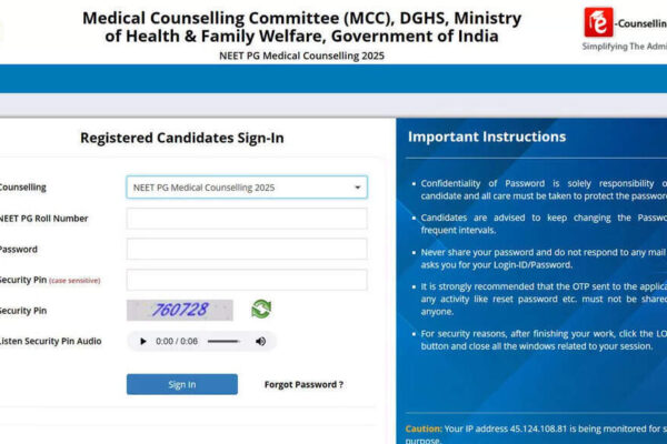 NEET PG 2025 round 2 result today: Here’s how to check MCC seat allotment PDF at mcc.nic.in
