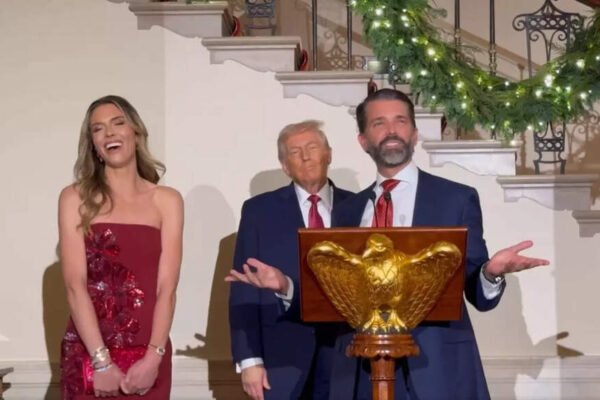 ‘She said yes’: Donald Trump Jr. announces engagement to Bettina Anderson in front of father — Watch