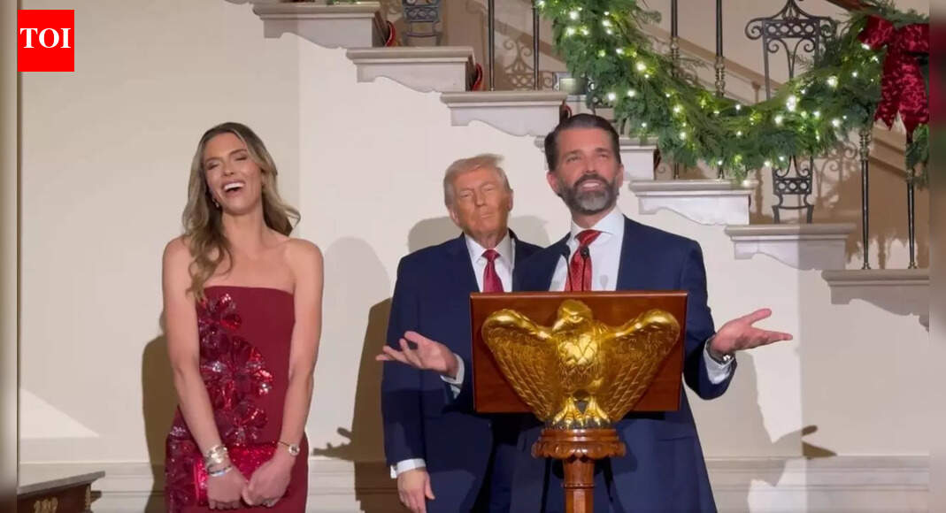 ‘She said yes’: Donald Trump Jr. announces engagement to Bettina Anderson in front of father — Watch
