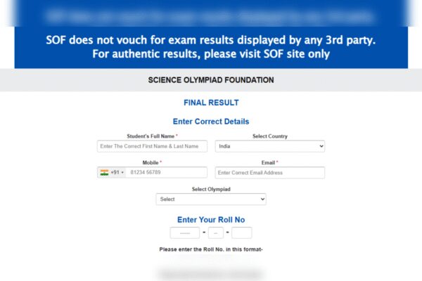 SOF ICO result 2025-26 released at sofworld.org: Check direct link to download here