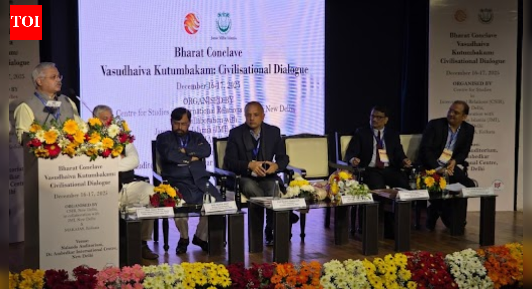 Civilisational Dialogue: Conclave on Vasudhaiv Kutumbakam held in Delhi; scholars examine global peace, security | India News