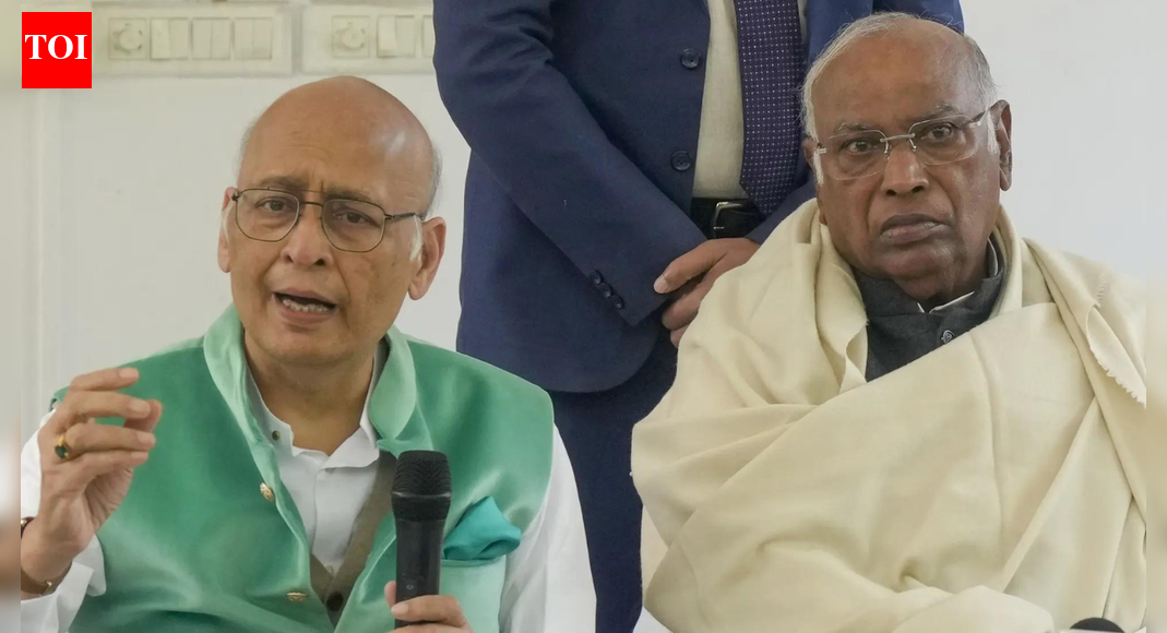 Photo credit: PTI NEW DELHI: The Congress on Wednesday stepped up its attack on the BJP-led central government after a Delhi court declined to take cognisance of the Enforcement Directorate’s prosecution complaint in the National Herald money-laundering case.Congress president Mallikarjun Kharge accused the Modi government of misusing central agencies to harass opposition leaders, particularly the Gandhi family. “They are doing this for political vendetta. This case is only to trouble the Gandhi family. There is no FIR in this case…Our slogan is ‘Satyamev Jayate’, and we welcome the judgment in the case…,” Kharge said. He added that the party would take the issue to the streets, alleging seven years of continuous harassment by the ED. National Herald Case: Court Declines To Act On ED Chargesheet, Congress Claims Truth Has PrevailedKharge went further, saying, “PM Modi and Shah should resign after this judgment; they shouldn’t trouble people like this.”Congress general scretary K C Venugopal said the ruling had agitated party workers nationwide, adding that the Congress would demonstrate across India to expose what it called the “systematic misuse” of the ED to target opposition leaders.Senior Congress leader and Rajya Sabha MP Abhishek Manu Singhvi described the case as a textbook example of abuse of power. “The National Herald Case is proof of the misuse of central agencies. The allegations were made, but on baseless grounds… The accusations were floating in the air, but the law remained firmly on the ground,” he said. Singhvi noted that between 2021 and 2025, the ED conducted multiple questioning sessions of senior Congress leaders, including Rahul Gandhi and Kharge, which were widely publicised.Singhvi had earlier termed the matter a “National Harassment case”, rejecting allegations of money laundering against Sonia Gandhi, Rahul Gandhi and others. He also accused the ED of being “colour blind”, saying, “If justice is blind, then ED is colour blind. It only sees one colour, the opposition colour.”The relief came after Special Judge Vishal Gogne of the Rouse Avenue Courts ruled that proceedings under the Prevention of Money Laundering Act were not maintainable in the absence of an FIR for a scheduled offence. The judge held that the ED’s complaint, based on a private complaint by Subramanian Swamy rather than an FIR, was “impermissible in law”.About the AuthorTOI News DeskThe TOI News Desk comprises a dedicated and tireless team of journalists who operate around the clock to deliver the most current and comprehensive news and updates to the readers of The Times of India worldwide. With an unwavering commitment to excellence in journalism, our team is at the forefront of gathering, verifying, and presenting breaking news, in-depth analysis, and insightful reports on a wide range of topics. The TOI News Desk is your trusted source for staying informed and connected to the ever-evolving global landscape, ensuring that our readers are equipped with the latest developments that matter most.”Read MoreEnd of ArticleFollow Us On Social MediaVideosAmid Diplomatic Strain, Bangladesh Envoy Hamidullah Seeks Trust And Deeper India Ties On Victory DayEthiopia Confers Top National Honour On PM Modi, Citing Visionary Leadership And Global ImpactFrom Real Estate To IPR, Chadha Urges Govt To Unlock Wealth Through A Comprehensive Tokenisation LawPM Modi Holds Talks With Abiy Ahmed Ali, India-Ethiopia Ties Elevated To Strategic PartnershipLok Sabha Erupts Over MGNREGA: Priyanka Gandhi, Tharoor Slam VB‑G RAM G Bill, Shivraj Singh RespondsEx-Maharashtra CM Prithviraj Chavan’s ‘Op Sindoor’ Remark Sparks Row, BJP Hits BackFrom Jordan To Ethiopia: How PM Modi’s Viral Car Diplomacy Is Redefining Diplomatic OpticsBondi Beach Shooting: Terrorists’ Origin Mystery Deepens As Indian Passport, Hyderabad Link EmergesIn Israel, Jaishankar Condoles Sydney Attack Targeting Jews, Sends Zero Tolerance on Terror MessagePM Modi Lands In Addis Ababa, Indian Diaspora In Ethiopia Awaits To Meet PM123PhotostoriesSecret Message From Your Birth Number That You Should KnowMan vs Baby: Lessons Rowan Atkinson’s Trevor Bingley taught parentsFrom co-parenting to emotional presence: Fatherhood lessons from Arjun RampalShort yet meaningful baby names that work globallyJohn Abraham at 53: The fitness regimen that keeps him strong and agile8 ways to add blueberries to your breakfast7 low-maintenance creepers that give your balcony a premium makeover5 ways to end a toxic relationshipWho designed the Tricolour, the national flag of India?Parenting tips from Hindi TV actors: Bharti Singh to Debina Bonnerjee123Hot PicksTop Stock RecommdationCorona RemediesJetBlue flight VenezuelaGold rate todaySilver rate todayPublic Holidays NovemberBank Holidays NovemberTop TrendingLuka DoncicStephen CurryMegan Thee StallionStephen Curry and Ayesha Curry RumorsConnor McDavid Luxury Car CollectionJalen BrunsonBukayo Saka and Tolami Benson Net WorthConnor McDavidGarrett Wilson InjuryTyler Glasnow