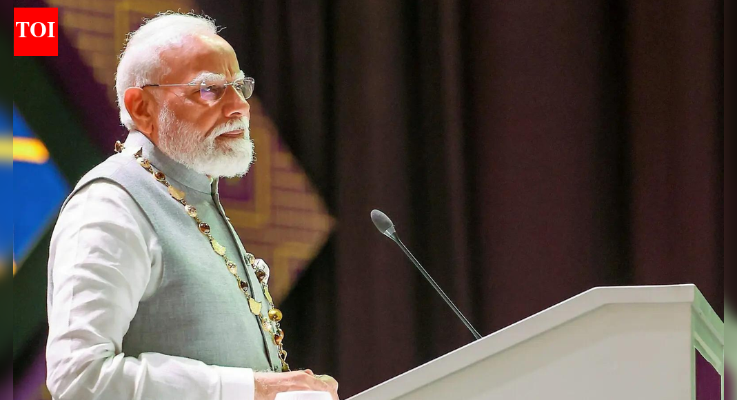 NEW DELHI: Prime Minister Narendra Modi on Wednesday hailed the relations between India and Ethiopia as he addressed the joint session of the Parliament of Ethiopia.This is the 18th parliament in the world where PM Modi addressed the parliamentarians.Here are the top quotes from his addressIt is a moment of a great privilege for me to stand before you today. It is wonderful to be here in Ethiopia – The land of lions.On behalf of 1.4 billion people of India, I bring greetings of friendship, goodwill and brotherhood.India’s national song ‘Vande Mataram’ and Ethiopia’s national anthem, both refer to our land as the Mother. They inspire us to take pride in the heritage, culture, beauty and protect the motherland.When the wheel of the state moves in harmony with the people, the wheel of progress moves forward with hope and purpose.  Through you, I am also speaking to farmers in the fields, to entrepreneurs building new ideas, to proud women leading communities and institutions, and to the young people of Ethiopia who are shaping the future.I come to you with big respect for your Parliament, for your people and your democratic journey…On behalf of 1.4 billion people of India, I bring greetings of friendship, goodwill and brotherhood.In this great building, your laws are shaped, here the will of people becomes will of the state, and when the will of the state is in harmony with the will of the people, then the wheel of programs moves forward. Through you, I am also speaking to your farmers in the fields, to entrepreneurs building new ideas, to the women leading communities, and to the youth of Ethiopia who are shaping the future.Yesterday, I was also honoured to receive ‘The Great Honor – Nishan of Ethiopia’ from my dear friend Prime Minister Abiy Ahmed Ali. I accept this award with folded hands, with humility on behalf of the people of India.India and Ethiopia share warmth in climate as well as in spirit. Nearly 2000 years ago, our ancestors built connections across the great waters. Across the Indian Ocean, merchants sailed with spices and gold, but they traded more than goods; they exchanged ideas and way of life. Ports like Addis and Dholera were not just trade centres, but bridges between civilisations. In modern times, our relationship enters a new era, as Indian soldiers fought alongside Ethiopians for the liberation of Ethiopia in 1941.About the AuthorTOI News DeskThe TOI News Desk comprises a dedicated and tireless team of journalists who operate around the clock to deliver the most current and comprehensive news and updates to the readers of The Times of India worldwide. With an unwavering commitment to excellence in journalism, our team is at the forefront of gathering, verifying, and presenting breaking news, in-depth analysis, and insightful reports on a wide range of topics. The TOI News Desk is your trusted source for staying informed and connected to the ever-evolving global landscape, ensuring that our readers are equipped with the latest developments that matter most.”Read MoreEnd of ArticleFollow Us On Social MediaVideosPolitical Row Over Op Sindoor: Prithviraj Chavan Doubles Down on ‘Defeat’ Claim, BJP Blasts Congress’Not Symbolic, But Substantive’: India’s AI Summit Puts Global South At Centre Of World AI AgendaAmid Diplomatic Strain, Bangladesh Envoy Hamidullah Seeks Trust And Deeper India Ties On Victory DayEthiopia Confers Top National Honour On PM Modi, Citing Visionary Leadership And Global ImpactFrom Real Estate To IPR, Chadha Urges Govt To Unlock Wealth Through A Comprehensive Tokenisation LawPM Modi Holds Talks With Abiy Ahmed Ali, India-Ethiopia Ties Elevated To Strategic PartnershipLok Sabha Erupts Over MGNREGA: Priyanka Gandhi, Tharoor Slam VB‑G RAM G Bill, Shivraj Singh RespondsEx-Maharashtra CM Prithviraj Chavan’s ‘Op Sindoor’ Remark Sparks Row, BJP Hits BackFrom Jordan To Ethiopia: How PM Modi’s Viral Car Diplomacy Is Redefining Diplomatic OpticsBondi Beach Shooting: Terrorists’ Origin Mystery Deepens As Indian Passport, Hyderabad Link Emerges123PhotostoriesHow dementia quietly takes shape in the brain: Doctor explains the changes we don’t seeHere’s why you should never throw onion and garlic peelsHigh cholesterol, diabetes: Changes in and around the eyes that can signal a health riskFrom Abhishek Bachchan’s ‘Kaalidhar Laapata’ to Sanya Malhotra’s ‘Mrs.’: OTT and theatrical movies that went unnoticed in 2025Final New Moon of 2025: What It Means for Every Zodiac SignJapanese baby names: Most popular boy and girl names in 2025Historical TV shows that left an impact: ‘Jodha Akbar’ to ‘Peshwa Bajirao’Sadhguru lists 8 tips to boost immune system during changing weatherSecret Message From Your Birth Number That You Should KnowMan vs Baby: Lessons Rowan Atkinson’s Trevor Bingley taught parents123Hot PicksBomb Threat AhmedabadPark Medi World sharesPunjab election result 2025Gold rate todaySilver rate todayPublic Holidays DecemberBank Holidays DecemberTop TrendingLuka DoncicStephen CurryMegan Thee StallionStephen Curry and Ayesha Curry RumorsConnor McDavid Luxury Car CollectionJalen BrunsonBukayo Saka and Tolami Benson Net WorthConnor McDavidGarrett Wilson InjuryTyler Glasnow