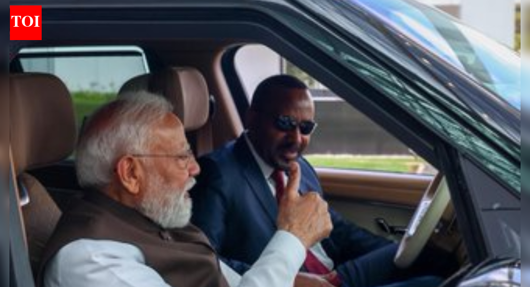 Prime Minister Narendra Modi received a rare personal diplomatic honour in Ethiopia as Prime Minister Abiy Ahmed Ali personally drove him to the airport. The visit saw the elevation of India-Ethiopia ties to a Strategic Partnership and PM Modi being conferred Ethiopia’s highest civilian honour, highlighting growing Indian diplomatic stature. PM Modi with Ethiopian PM Abiy Ahmed Ali (ANI image)  NEW DELHI: Prime Minister Narendra Modi was once again accorded a rare and personal diplomatic honour as he concluded his two-day visit to Ethiopia, with Prime Minister Abiy Ahmed Ali personally driving him to the airport for his departure to Oman.The farewell mirrored the warm reception PM Modi received on arrival in Addis Ababa. Ethiopian Prime Minister Abiy Ahmed had earlier personally received PM Modi at the airport and driven him to his hotel.The Ethiopia stop followed a similar display of personal warmth during PM Modi’s visit to Jordan, where Crown Prince Al Hussein bin Abdullah II personally drove the Indian leader during official engagements and later bid him farewell.The rare gestures across both countries have been seen as a reflection of India’s growing diplomatic stature and the deep trust shared with key partners in West Asia and the Global South.PM Abiy Ahmed once again escorted PM Modi in his own car to Addis Ababa airport and personally bid him farewell as the Indian leader emplaned for Muscat, marking the end of the Ethiopia leg of his three-nation tour.PM Modi’s maiden bilateral visit to Ethiopia was marked by exceptional warmth and several high-level engagements. During the drive, the Ethiopian leader also took PM Modi to the Science Museum and Friendship Park, which were not part of the official itinerary and briefed him on Ethiopia’s culture, including its famed coffee traditions.India and Ethiopia agreed to elevate their relationship to a Strategic Partnership, giving new momentum to bilateral ties. PM Modi and PM Abiy Ahmed held delegation-level talks covering cooperation in areas such as economy, innovation, technology, defence, health, capacity-building and multilateral forums.“This step will provide new energy, new momentum and new depth to our ties,” PM Modi said.A major highlight of the visit was PM Modi being conferred Ethiopia’s highest civilian honour, the ‘Great Honour Nishan of Ethiopia’, for his contribution to strengthening India–Ethiopia relations. Accepting the award, PM Modi said it was a matter of pride to be honoured by an ancient and prosperous civilisation and dedicated the honour to the 1.4 billion people of India and to the historic friendship between the two countries. This marked the 28th top foreign state honour conferred on PM Modi.PM Modi also addressed a joint session of the Ethiopian Parliament, becoming the 18th parliament in the world to be addressed by him. In his address, he spoke about India’s democratic journey and highlighted the importance of the India–Ethiopia partnership for the Global South.The visit yielded several concrete outcomes, including agreements on customised cooperation, the establishment of a data centre at Ethiopia’s Ministry of Foreign Affairs, cooperation in UN peacekeeping training, and an MoU on debt restructuring under the G20 Common Framework. Educational ties were strengthened with the doubling of ICCR scholarships for Ethiopian students and the launch of specialised short-term courses in artificial intelligence under the ITEC programme. India also agreed to help upgrade Addis Ababa’s Mahatma Gandhi Hospital, with a focus on maternal and neonatal care.From Ethiopia, PM Modi has now travelled to Oman for the final leg of his three-nation tour, where he will hold talks with Sultan Haitham bin Tarik to further strengthen the India–Oman Strategic Partnership.About the AuthorTOI News DeskThe TOI News Desk comprises a dedicated and tireless team of journalists who operate around the clock to deliver the most current and comprehensive news and updates to the readers of The Times of India worldwide. With an unwavering commitment to excellence in journalism, our team is at the forefront of gathering, verifying, and presenting breaking news, in-depth analysis, and insightful reports on a wide range of topics. The TOI News Desk is your trusted source for staying informed and connected to the ever-evolving global landscape, ensuring that our readers are equipped with the latest developments that matter most.”Read MoreEnd of ArticleFollow Us On Social MediaVideosNational Herald Case: Kharge Alleges ED Misuse, BJP Strikes Back With ‘Most Corrupt Family’ DigFrom Vande Mataram To Shared Roots: Highlights Of PM Modi’s Historic Speech In Ethiopian ParliamentVande Mataram Echoes In Ethiopia As Singers Honour PM Modi At Banquet Hosted By Abiy Ahmed‘Jhukta Wahi Hai…’: Abhishek Banerjee Cites Kumbh To Defend TMC On Messi Event ChaosPolitical Row Over Op Sindoor: Prithviraj Chavan Doubles Down on ‘Defeat’ Claim, BJP Blasts Congress’Not Symbolic, But Substantive’: India’s AI Summit Puts Global South At Centre Of World AI AgendaAmid Diplomatic Strain, Bangladesh Envoy Hamidullah Seeks Trust And Deeper India Ties On Victory DayEthiopia Confers Top National Honour On PM Modi, Citing Visionary Leadership And Global ImpactFrom Real Estate To IPR, Chadha Urges Govt To Unlock Wealth Through A Comprehensive Tokenisation LawPM Modi Holds Talks With Abiy Ahmed Ali, India-Ethiopia Ties Elevated To Strategic Partnership123PhotostoriesShilpa Shinde to Smriti Irani: Television actors who made a strong comeback9 Types of berries available in supermarkets today and which one is the best10 celebrity parenting quotes of 2025 that gave us a fresh definition of parenthoodBlood clot in leg symptoms: Early warning signs you should never ignoreSaumya Tandon to Rakesh Bedi: Television stars who stole the show in ‘Dhurandhar’8 countries where Hindi is commonly spoken8 Bhagavad Gita shlokas that work as the strongest affirmationsLakshmi Mantras According To Your Date of BirthHow dementia quietly takes shape in the brain: Doctor explains the changes we don’t seeHere’s why you should never throw onion and garlic peels123Hot PicksBomb Threat AhmedabadPark Medi World sharesPunjab election result 2025Gold rate todaySilver rate todayPublic Holidays DecemberBank Holidays DecemberTop TrendingLuka DoncicStephen CurryMegan Thee StallionStephen Curry and Ayesha Curry RumorsConnor McDavid Luxury Car CollectionGoverment Job VacanciesBukayo Saka and Tolami Benson Net WorthSSN College AdmissionsFortnite Winterfest Release DateTyler Glasnow