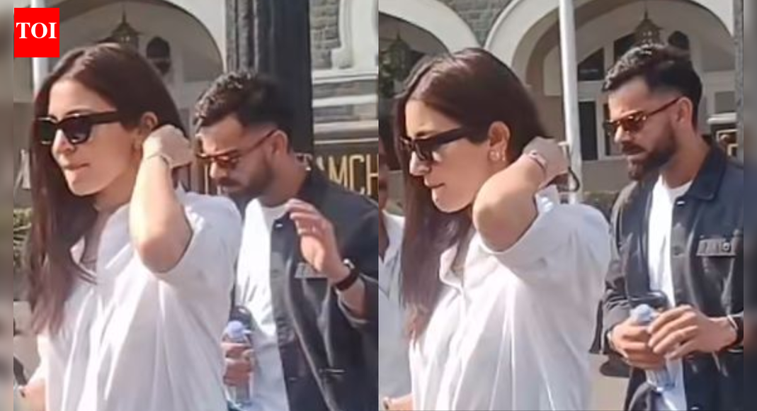 Anushka Sharma and Virat Kohli keep it chic in casual outfits as they head to their Alibaug home