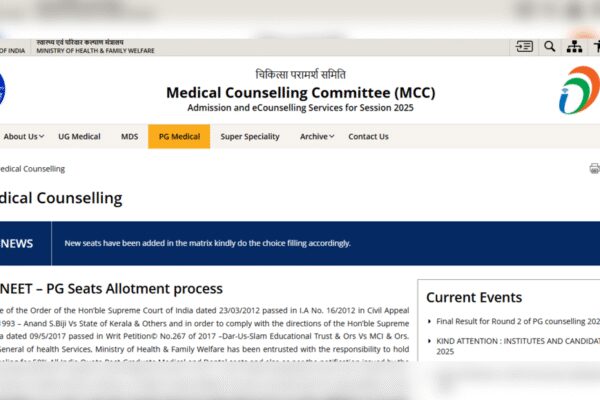 MCC NEET PG round 2 final seat allotment result 2025 released at mcc.nic.in: Direct link to download here