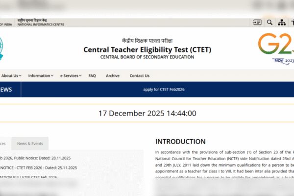 CTET February 2026 registration window closes tomorrow: Check direct link to apply and key details here