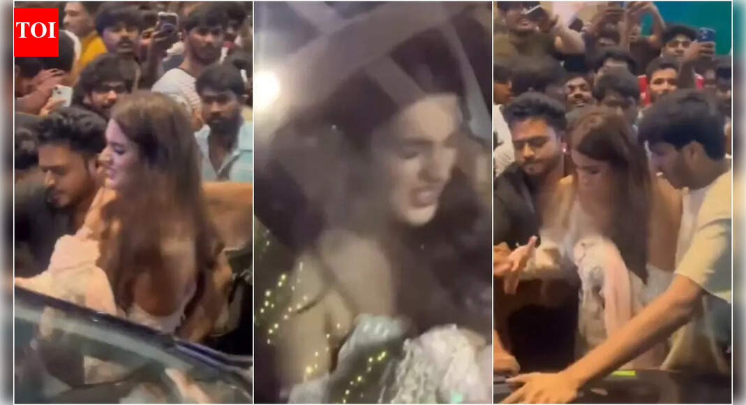 Nidhhi Agerwal gets mobbed and manhandled by fans at ‘The Raja Saab’ song launch event; netizens react, calling it ‘HIGHLY DISTURBING’ |