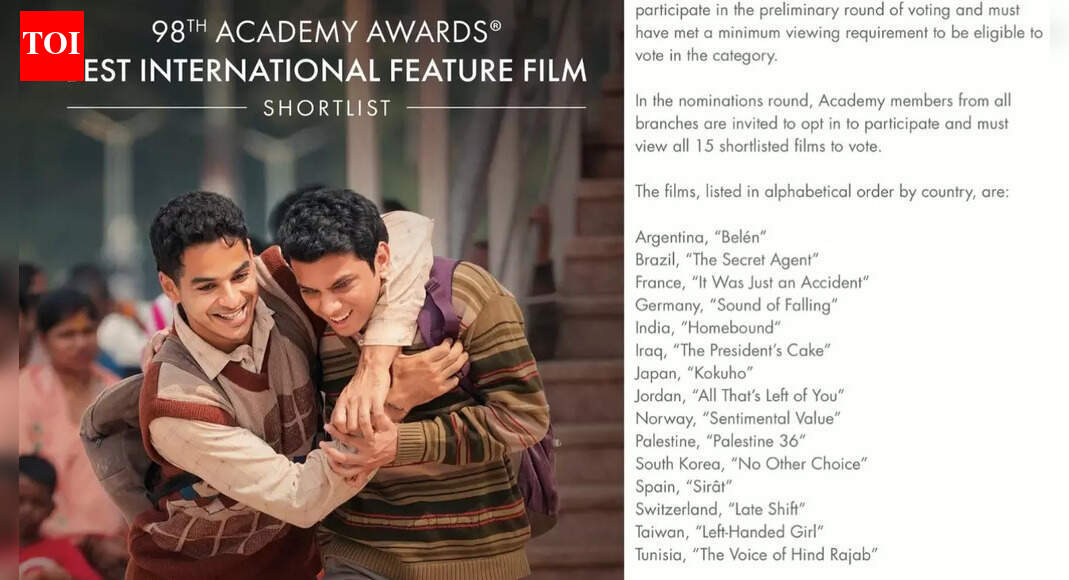 Sidharth Malhotra cheers ‘Homebound’ after Oscars 2026 nod, calls it a ‘proud moment’