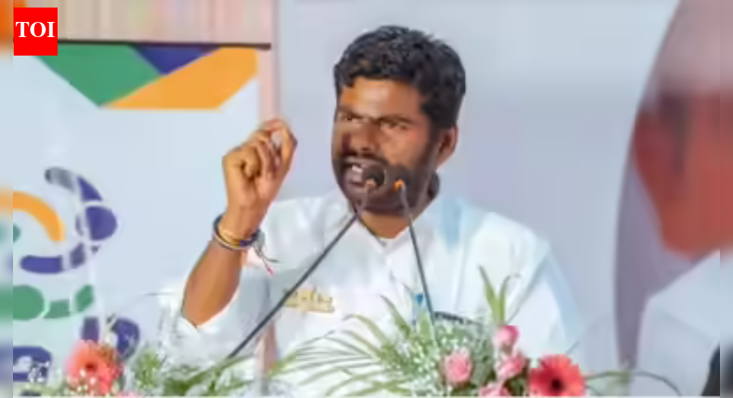 NEW DELHI: The Tamil Nadu police on Thursday ‘arrested’ former BJP state president K Annamalai along with other party workers protesting against “dumping of waste from Tiruppur city at Chinnakalipalayam village,” BJP said.BJP alleged that it drew the Stalin government ire for supporting and protesting along with the the local residents against the decision of dumping the Tiruppur city in the Chinnakalipalayam village. It criticized the decision of arresting the BJP leader calling it condemnable.State BJP unit on X posting a video of Annamalai being detained said,” In the context of ongoing protests by residents of five villages against the dumping of waste from Tiruppur city at Chinnakalipalayam village, the Stalin government’s action of arresting our former state president, Mr. @annamalai_k, who participated in the protest in support of those people, is strongly condemnable..!”About the AuthorTOI News DeskThe TOI News Desk comprises a dedicated and tireless team of journalists who operate around the clock to deliver the most current and comprehensive news and updates to the readers of The Times of India worldwide. With an unwavering commitment to excellence in journalism, our team is at the forefront of gathering, verifying, and presenting breaking news, in-depth analysis, and insightful reports on a wide range of topics. The TOI News Desk is your trusted source for staying informed and connected to the ever-evolving global landscape, ensuring that our readers are equipped with the latest developments that matter most.”Read MoreEnd of ArticleFollow Us On Social MediaVideosIndia Flags Pakistan Role In Bangladesh Protests, Backs Awami League Demand For Free & Fair PollsIndia’s Silent Exodus: Over Two Lakh Indian Citizens Quit Passports Yearly Amid Changing AspirationsApache AH-64e And Prachand Give India A Two-Front Air Strike Edge From Deserts To High HimalayasLok Sabha Passes Viksit Bharat G Ram G Bill Amid Protests, Opposition Tears Copies Over Gandhi Name‘Worst Is Behind Us’: IndiGo CEO Says Airline Back on Track After Operational CrisisIndia Has Changed Its Economic DNA, Grows Over 8 Percent Amid Global Challenges: PM Modi in Oman’Roz Gandhi Ko Maarte Ho’: BJP MP Nishikant Dubey’s Fiery Speech Targets Cong, Triggers Chaos in LSFrom Work-From-Home To Vehicle Ban- Delhi Rolls Out Fresh Pollution CurbsSeagull With China-Made GPS Device Near Karnataka Naval Base Triggers Spy Buzz; Here’s the Truth’India Got Out Of The Gates Faster Than Most Nations’, Says US Expert As Trade Deal Talks Nears End123PhotostoriesWinter Special: How to make Creamy Broccoli and Almond Soup for dinner9 vegetarian foods that are rich sources of magnesiumPrada’s Kolhapuri sandals to Louis Vuitton’s ‘Auto Bag’: 5 most controversial releases of 2025TV stars who got married in 2025: Hina Khan and Rocky Jaiswal to Sara Khan and Krish PathakCan eating kacchi haldi bring down iron levels?7 Behaviour traits children directly acquire from their mothersBollywood political portrayals from Thackeray, The Accidental Prime Minister, Sardar5 destinations that became popular unexpectedly7 signs you’re not drinking enough waterChennai transit upgrade stalled: Royapuram bus terminus built but remains non-operational123Hot PicksTrump Gold CardUAE WeatherIndia Oman TradeGold rate todaySilver rate todayPublic Holidays DecemberBank Holidays DecemberTop TrendingKyrie IrvingBrian SmithSarfaraz KhanThe UndertakerPatrick Mahomes InjuryUGC Net Exam ScheduleRavi BishnoiNidhhi AgerwalStephen Curry NBA ContractNBA Cup Banner
