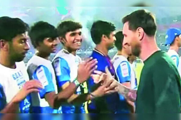 After missing out on Messi moment in Kolkata, teen plays with icon in Hyderabad