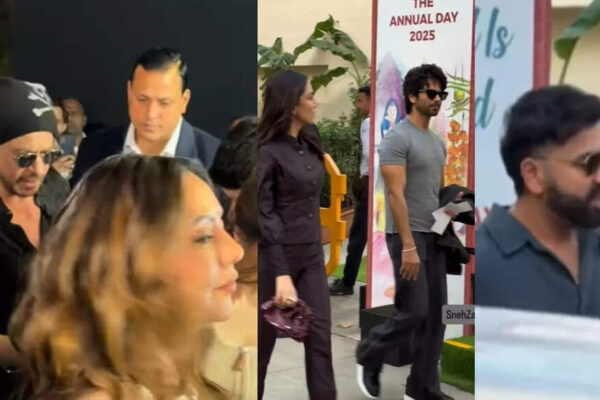 Shah Rukh Khan with Gauri, Suhana arrive for Abram’s annual day, Shahid Kapoor, Mira Rajput, Rohit Sharma arrive for school annual day of their children