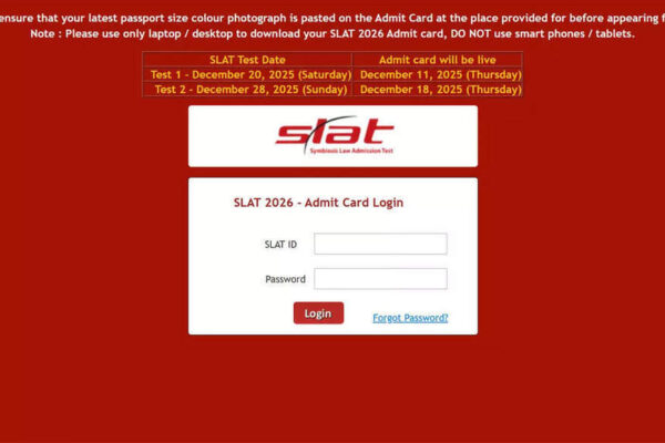 SLAT 2026 test 2 admit card out at slat-test.org: Download SIU law entrance exam hall ticket here