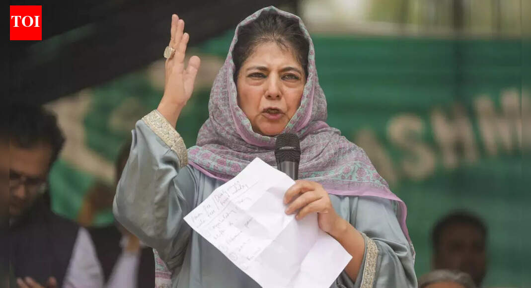 SRINAGAR: PDP chief Mehbooba Mufti sought Jammu & Kashmir CM Omar Abdullah’s intervention to stop the proposed allotment of fertile agriculture land in south Kashmir’s Pulwama district to BSF, claiming it would deprive people of employment.Mehbooba, who visited Puchal Pulwama and met farmers cultivating the vast tract of land, said fertile land close to an inhabited village was being taken over for a security complex and that it was not the right decision. “For generations, this land has sustained families and placing such a facility so perilously close to homes creates not only serious security concern but also deprives villagers of their only means of livelihood.”She also claimed demolitions had intensified, leaving people vulnerable, since a private member’s bill on land rights moved by PDP legislator Waheed Parra was rejected. The bill had sought to grant ownership rights to residents living in houses built on state land for over 20 years.Parra, the legislator from Pulwama, had described it as an “anti-bulldozer bill” meant to safeguard rights of residents issued eviction notices. The assembly on Oct 28 rejected the bill after Omar said granting ownership of illegally-constructed houses on state land would only reward encroachers.Mehbooba, however, said elected govt had a responsibility to safeguard the rights of people and it shouldn’t divest the public from their rights citing “strategic area” reasons and allot fertile land to forces. “CM should shift the project to barren land, not fields that feed and sustain families,” she said, adding she would take up the issue with the defence minister as well. However, she insisted primary responsibility lay with CM. Jammu & Kashmir govt had not responded to Mehbooba’s statements at the time of filing this report.End of ArticleFollow Us On Social MediaVideos’Abrupt Variation In Chenab River Flow’: Pakistan Cries Over Indus Water Treaty Suspension’Asking Since June…’: Priyanka Gandhi, Nitin Gadkari Share ‘Appointment’ Banter In Lok Sabha’Possibilities For Expansion’: Argentinian Envoy On Trade Partnership With IndiaCM Mamata Banerjee Renames West Bengal’s Job Guarantee Scheme ‘Karmashree’ After Mahatma GandhiNitish Kumar’s Hijab Shocker: BJP MP Giriraj Singh Defends Bihar CM’s Act With ‘Go To Hell’ RemarkIndia Flags Pakistan Role In Bangladesh Protests, Backs Awami League Demand For Free & Fair PollsIndia’s Silent Exodus: Over Two Lakh Indian Citizens Quit Passports Yearly Amid Changing AspirationsApache AH-64e And Prachand Give India A Two-Front Air Strike Edge From Deserts To High HimalayasLok Sabha Passes Viksit Bharat G Ram G Bill Amid Protests, Opposition Tears Copies Over Gandhi Name‘Worst Is Behind Us’: IndiGo CEO Says Airline Back on Track After Operational Crisis123PhotostoriesDry mouth that won’t go away? Doctor explains if it is dehydration or something elseWinter’s hidden heart hazard: Why cold snaps spike attacksHealthy and delicious snacks under 100 calories for midnight munching8 insanely beautiful Indian destinations to cover before the year ends5 yoga asanas that can help control uric acid naturally6 reasons to eat ripe papaya daily for breakfastDipika Kakar breaks down during her first PET scan after liver cancer surgery; tells Shoaib, ‘I can’t do this without you’Dog breeds that (almost) never bite kidsThese 5 living animals once walked the earth with dinosaurs5 almond recipes for your little one’s brain health123Hot PicksTrump Gold CardUAE WeatherIndia Oman TradeGold rate todaySilver rate todayPublic Holidays DecemberBank Holidays DecemberTop TrendingPuka Nacua InjuryAnthony Richardson InjuryJosh Allen Car CollectionKobe BryantJayson TatumCam SkatteboPuka NacuaVictor WembanyamaNHL Trade RumorsMike Liaory