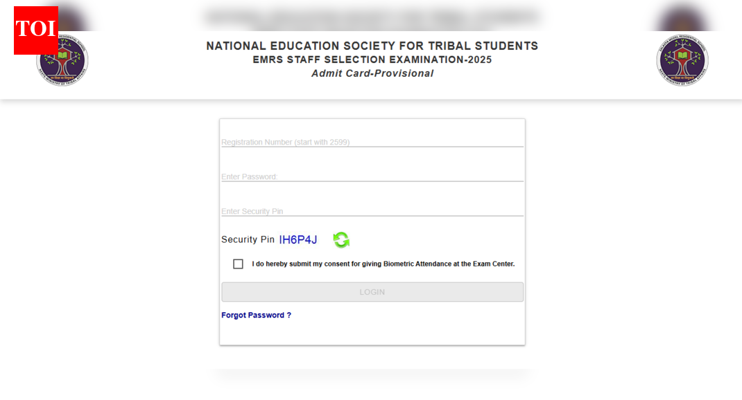 EMRS Staff Selection 2025 admit card released for multiple non-teaching posts: Direct link here