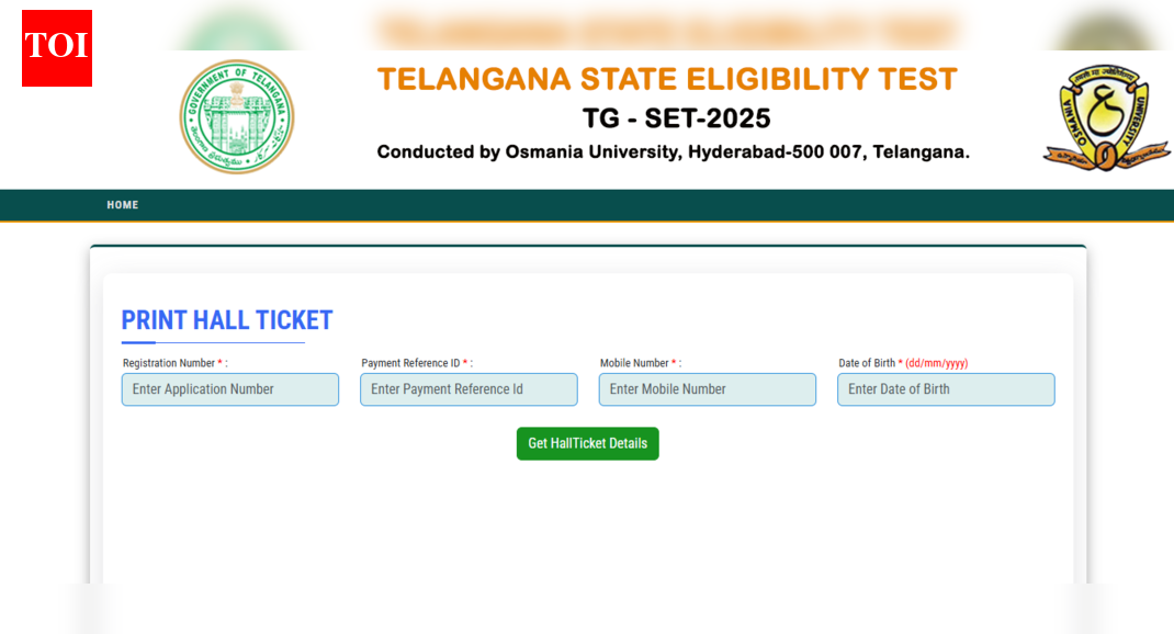 Telangana SET admit card 2025 released: Check direct link for hall ticket, exam day instructions here