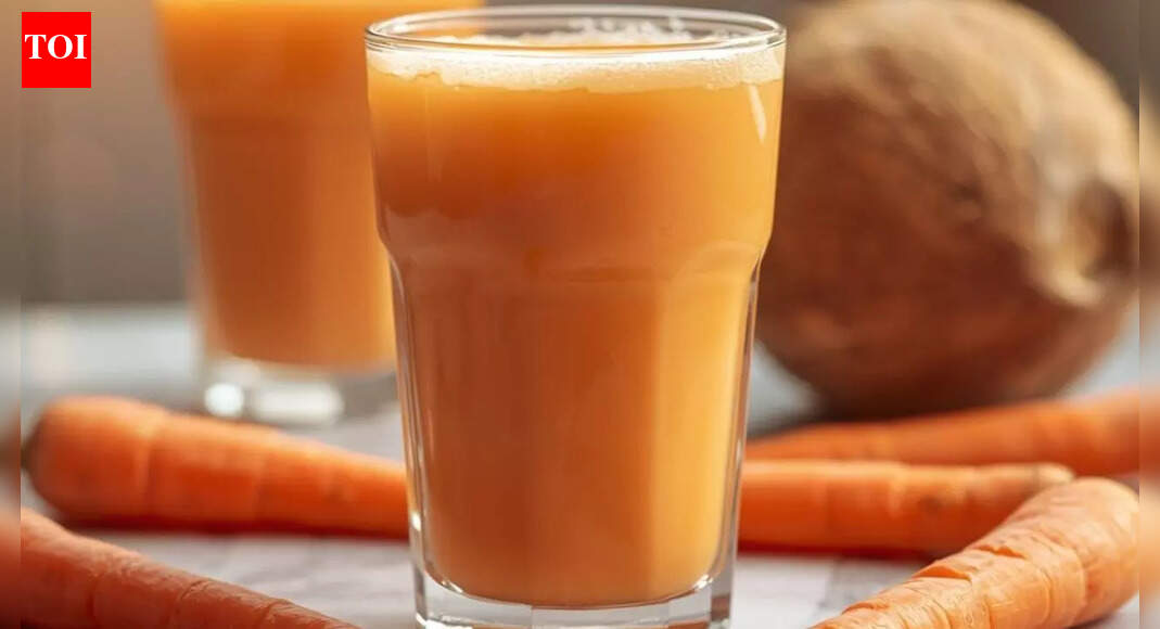 Carrot juice with coconut milk benefits for better digestion, glowing skin and energy |