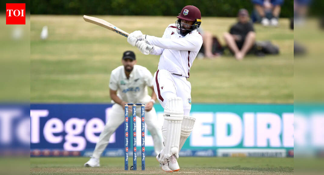 NZ vs WI 3rd Test: West Indies openers hold firm after Conway double ton as New Zealand declare 575