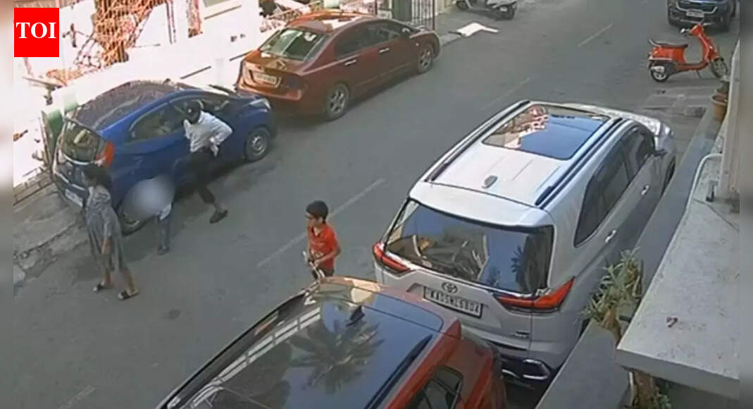 Horrific assault in Bengaluru: Ex-gym trainer kicks toddler playing badminton on road; CCTV captures incident