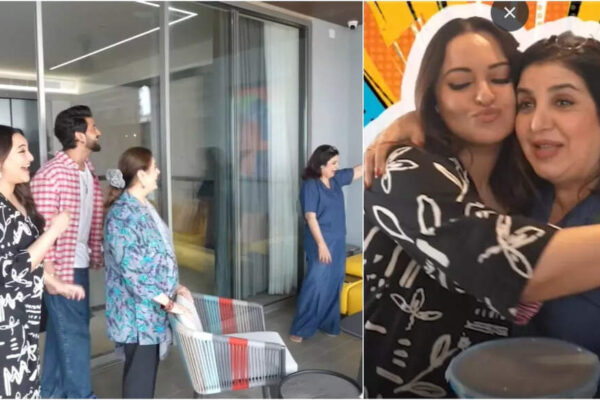 Farah Khan asks why Sonakshi Sinha and Sonu Sood are in a painting hung on the wall of the ‘Dabangg’ actress’ house; Zaheer Iqbal REACTS