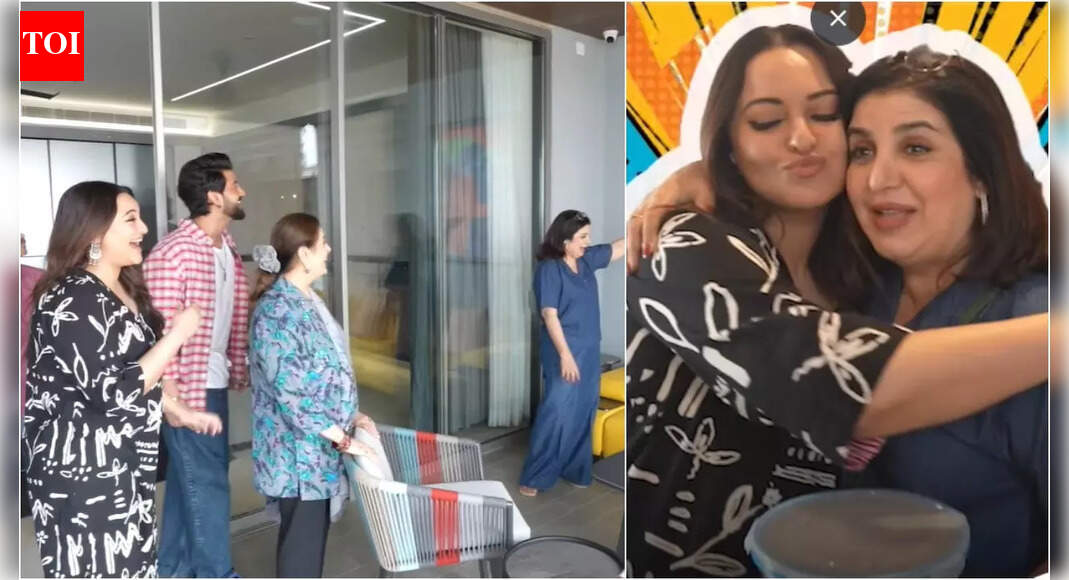 Farah Khan asks why Sonakshi Sinha and Sonu Sood are in a painting hung on the wall of the ‘Dabangg’ actress’ house; Zaheer Iqbal REACTS