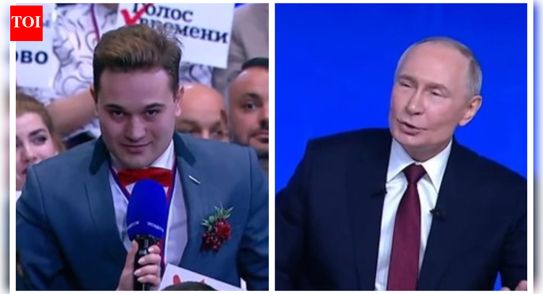 ‘Marry me’: Journalist proposes to girlfriend at Putin’s year-end press conference; she says ‘yes’