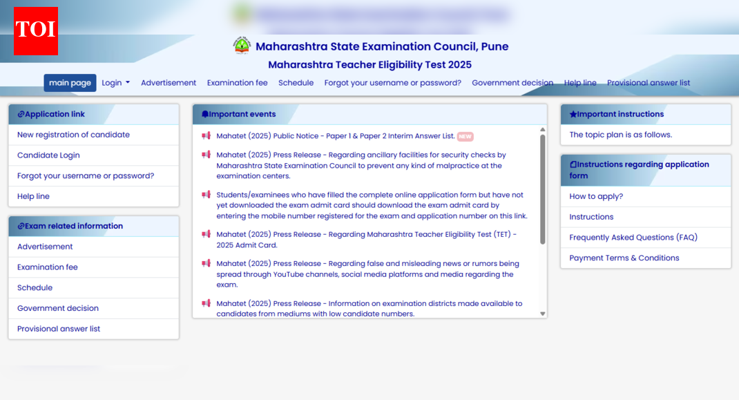 Maharashtra TET answer key 2025 released: Check direct link to download, objection details here