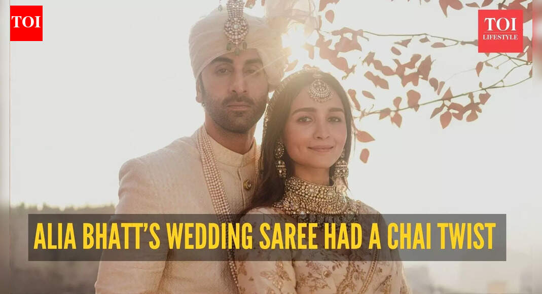 Alia Bhatt wedding saree: Alia Bhatt finally shares the story behind her ‘chai-dipped white’ Sabyasachi wedding saree