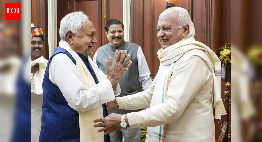 Bihar governor Arif Mohammad Khan (right) and CM Nitish Kumar (File photo/PTI) NEW DELHI: Bihar governor Arif Mohammad Khan on Saturday defended chief minister Nitish Kumar, who is facing criticism for removing a woman doctor’s “hijab” (veil), saying Kumar considers female students as his own “daughters.”Also Read | CM Nitish Kumar pulls down woman’s hijab at event; Cong, RJD slam ‘vile act'”This man (Nitish) considers female students as his daughters. It pains me to hear the word ‘dispute’ in this case. Can there be any row between a father and a daughter?” Khan asked.The governor also expressed his “pain” that the incident had turned into a controversy and blamed the media for it.“What have you people made out of it?” he asked reporters.Khan was referring to a video clip which sparked a major political row. The incident took place on Monday in Patna at the chief minister’s secretariat, where Ayush doctors had gathered to receive their letters of appointment. When the woman came up for her letter, Kumar saw her veil, asked “what is this” and then removed the veil.Will the woman doctor report for duty?Meanwhile, Mahfoozur Rahman, principal of Patna’s Government Tibbi College and Hospital, said the doctor’s family wanted to avoid “media attention” and that she would “reconsider” whether to join.Also Read | Nitish Kumar hijab row: SP neta files complaint against Bihar CM, UP ministerAlthough Saturday is the last date for joining, he noted that the government and the department may consider extending the deadline, calling it a “special case.”“Ultimately, it is up to her,” Rahman said, adding that she could also opt for higher studies instead of taking up the posting.According to the principal, the doctor’s family maintained that if she joins, she would do so with her “privacy intact.”“Her husband told us the family is disappointed by the row peddled by the media and has denounced reports of their travel to Kolkata as false,” he stated.He added that the family is “not angry” with Nitish Kumar or the Bihar government.(With PTI inputs)About the AuthorTOI News DeskThe TOI News Desk comprises a dedicated and tireless team of journalists who operate around the clock to deliver the most current and comprehensive news and updates to the readers of The Times of India worldwide. With an unwavering commitment to excellence in journalism, our team is at the forefront of gathering, verifying, and presenting breaking news, in-depth analysis, and insightful reports on a wide range of topics. The TOI News Desk is your trusted source for staying informed and connected to the ever-evolving global landscape, ensuring that our readers are equipped with the latest developments that matter most.”Read MoreEnd of ArticleFollow Us On Social MediaVideosPiyush Goyal Says Congress Policies Suppressed Enterprise And Capped India’s Growth For Decades’Global Order Has Changed Forever, No Single Nation Can Dominate All Issues’: Says EAM JaishankarAssam Tragedy: Rajdhani Express Hits Elephant Herd, Eight Killed, Engine And Coaches DerailSeven Held In Hindu Man’s Lynching in Bangladesh As Yunus Faces Scrutiny Over Minority SafetyUS Thanks Pakistan For Gaza Troop Offer But Islamabad Insists No Final Decision Has Been Taken YetMarco Rubio Hails Donald Trump As Global Peacemaker Amid Dispute Over India Pakistan Ceasefire ClaimChina Reviving Air, Submarine Bases In Bangladesh Amid Unrest, Ex-Envoy Warns Of Strategic TrapUN Warns Bangladesh Against Violence After Protest Leader Osman Hadi Shot, Seeks Accountability Now’Yoga Is Medicine, Not Just Practice’: PM Modi’s Global Message At WHO Traditional Medicine SummitVaping, Bhow-Bhow & Shouting Match: A Look At Viral Moments Of Parl As Chaotic Winter Session Ends123PhotostoriesDipika Kakar’s PET scan comes back normal; Shoaib Ibrahim purchases a swanky new carStruggling With Sleep? Mantra For Your Date Of BirthMumbai vs Navi Mumbai airport: How India’s most congested airport is getting a much-needed breather8 Sweet Potato recipes to warm your soul this winter“I will celebrate you every day, every minute, every second”: Genelia D’Souza’s heartfelt note for Riteish Deshmukh says it all5 morning rituals high-scoring kids usually practice every dayFaster, closer, connected: Chennai’s new Metro and MRTS links await launchBig investment, cleaner commute: Chennai spends Rs 258 crore on EV depot and busesWant to attract good luck on January 1, 2026? Visit these spiritual places according to your birth date’Princess of Jaipur’ Gauravi Kumari’s style era has officially arrived123Hot PicksTom BradyEpstein files releasedTim SaunderGold rate todaySilver rate todayPublic Holidays DecemberBank Holidays DecemberTop TrendingJosh Allen Luxury Car CollectionRandi MahomesAuston MatthewsWho is Nicole LundersJeremy Doku and Shireen Doku Net WorthRBSE Rajasthan Board Exam Time TableWalker Buehlers WifeSibley ScolesAssam Rajdani Express TragedyUS Strikes