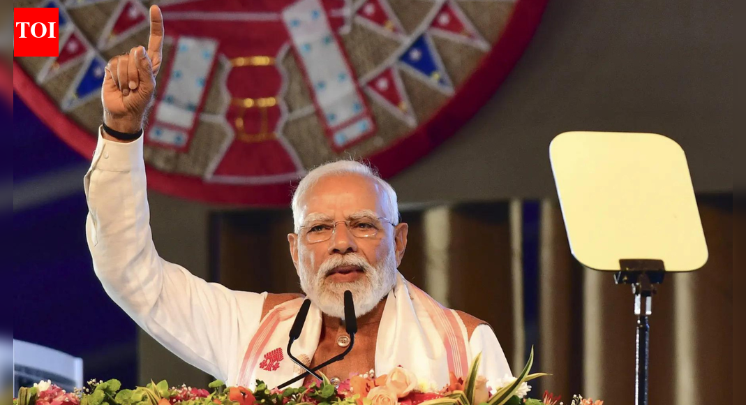 GUWAHATI: PM Modi transformed his Guwahati rally on Saturday into a fierce political offensive against Congress, accusing it of “committing a sin” by preparing to join hands with the Muslim League and the British in a pre-Independence conspiracy to make Assam a part of what would later become “East Pakistan”.Modi said Congress had conspired to erase Assam’s identity and the conspiracy was not just for a few years. “The roots of this sin of Congress are connected to before Independence. At the time when the Muslim League and the British were together preparing the ground for India’s partition…”Congress altered demography of Assam for poll gains: PM ModiAt the time when Muslim League and British rule were together preparing the ground for India’s partition, at that time a plan was made to make Assam a part of undivided Bengal or East Pakistan (sic). Congress was going to become part of the conspiracy,” PM Modi said.Modi’s remarks came a day after Bangladesh was engulfed in violent protests following the assassination of youth leader Sharif Osman Hadi, triggering fears of fresh migration ahead of elections due in early 2026. Amid recent campaigns in Bangladesh by several groups seeking a “Greater Bangladesh” by including Assam and the northeast, analysts warn this unrest could spill over into India’s northeast, reviving old anxieties about infiltration and demographic change.By invoking East Pakistan and linking it to present-day turmoil across the border, Modi sharpened his message of vigilance against infiltration, political commentators said.Addressing a public rally after inaugurating India’s first nature-themed airport, named after Assam’s first post-Independence CM, Gopinath Bordoloi of Congress, Modi said, “Then Bardoloi stood up against his own party. He opposed this conspiracy to destroy Assam’s identity and saved Assam from being separated from the country.” He unveiled an imposing 80-foot statue of Bordoloi, describing him as Assam’s saviour.Modi claimed that though Bordoloi had saved Assam before Independence, Congress later resumed “anti-Assam and anti-national work”. “To increase its vote bank, Congress gave free rein to infiltrators of its vote bank in Bengal and Assam. The demography here has changed. These infiltrators have encroached upon our forests. They have encroached upon our land. The result of this is that the security and identity of entire Assam has been put at stake,” he claimed.The PM praised CM Himanta Biswa Sarma’s govt for working to free Assam’s resources from illegal encroachment, while asserting that the Centre had taken strict steps to curb infiltration. “Their identification is also being done,” he said, claiming that “Congress and INDI alliance people have openly descended on an anti-national agenda.” He added that even SC had spoken about removing infiltrators, “but these people (Congress) are making statements in defence of infiltrators.”Modi said Election Commission’s SIR of electoral rolls was meant to ensure fair elections. But, he claimed, “these people (Congress) are facing problems in every corner of the country. Such people will not protect the interests of Assamese brothers and sisters. These people will allow someone else to occupy your land and forests. Their anti-national mentality can create violence of the old era.”Modi told the crowd: “We have to protect Assam, for whose integrity people like Bordoloi sacrificed everything in their lives. We have to keep defeating Congress’s conspiracies at every moment, at every step.”About the AuthorPrabin KalitaPrabin Kalita is a journalist at The Times of India and is currently the Chief of Bureau (northeast). He has been reporting in mainstream Indian national media since 2001. He has been a field journalist reporting gamut of issues from India’s northeastern region and major developments in neighbouring countries like Myanmar, China, Bhutan and Bangladesh concerning India and northeastern region. He has been covering insurgency—internal and cross-border, politics, natural calamities, environment etc. He is a post-graduate in Geological Sciences from Gauhati University.Read MoreEnd of ArticleFollow Us On Social MediaVideosHindu Lynching Sparks Outrage: Shashi Tharoor Warns On Mob Rule, Priyanka Blasts Modi Govt SilenceEx-PM Imran Khan And Bushra Bibi Jailed For 17 Years In Toshakhana Gift Jewellery Case’There Is Only One Modi’: Jaishankar Says Leaders Define Nations, Not Ministers Or IndividualsMore Complicated Than Ever: Jaishankar Flags US, China, Russia, Europe As India Faces Harder ChoicesPM Modi Says BJP Correcting Congress Mistakes As Assam Gets New Airport And Northeast PushKabul Chooses India For Medicines As Afghan Minister Admits Pakistan Ties Have Deteriorated BadlySonia Gandhi Criticises PM Modi Over VB-G RAM G Bill And MGNREGA Rollback’Maha Jungle Raj in Bengal, Mamata Shielding Infiltrators’: PM Modi Blasts TMC in Virtual RallyPiyush Goyal Says Congress Policies Suppressed Enterprise And Capped India’s Growth For Decades’Global Order Has Changed Forever, No Single Nation Can Dominate All Issues’: Says EAM Jaishankar123PhotostoriesTea Time Snack: How to make zero-sugar Banana Chocolate Oatmeal CookiesBharti Singh turned emotional as her water bag broke before delivery; shared, “Mujhe Bahot Darr Lag Raha Hai”8 Foods that can help manage blood sugar levels in Diabetes10 best destinations near Delhi/NCR to plan your last-minute New Year getawayFrom Sunil Grover to Rupali Ganguly: This is what your favorite TV actors did before getting limelightBlurred vision or eye strain? These signs mean you need an eye check-up12 food combinations that can slow down parents’ agingWinter Snack: How to make Dhokla in a pressure cooker8 Stoic life lessons from “Meditations” by Marcus AureliusNot just cold or cough: Doctor shares common triggers that can cause a sore throat123Hot PicksTom BradyEpstein files releasedTim SaunderGold rate todaySilver rate todayPublic Holidays DecemberBank Holidays DecemberTop TrendingJosh Allen Luxury Car CollectionRandi MahomesAuston MatthewsWho is Nicole LundersJeremy Doku and Shireen Doku Net WorthMatthew StaffordWalker Buehlers WifeSibley ScolesAssam Rajdani Express TragedyUS Strikes