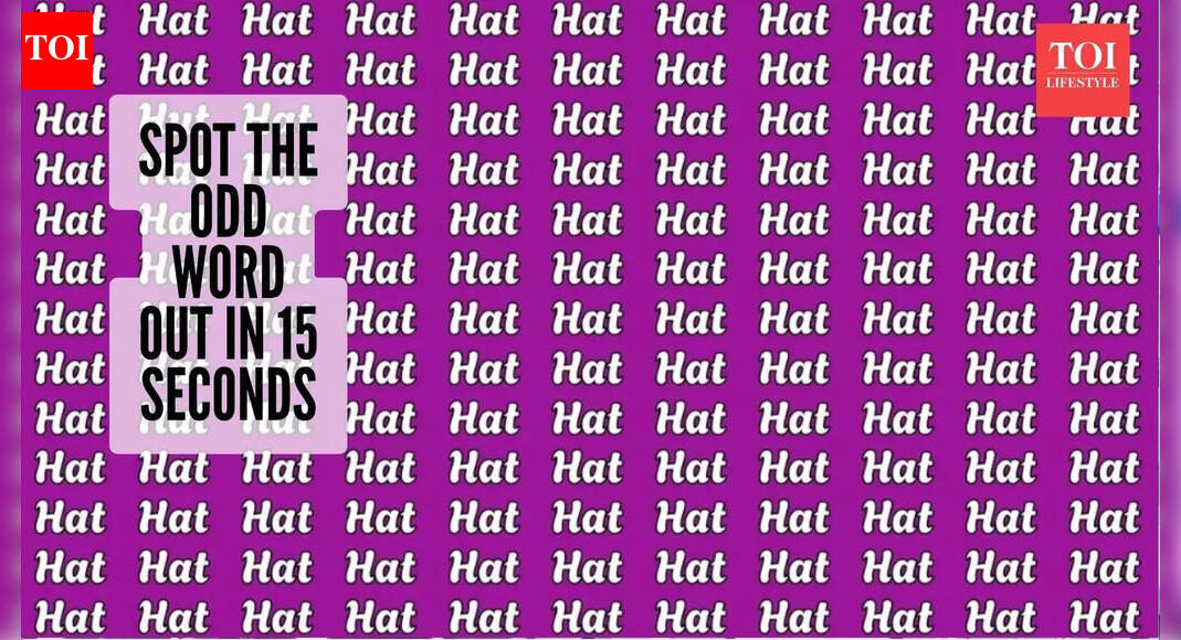 Optical illusion: Do you have eagle-sharp eyesight? Spot the odd word out in 15 seconds |