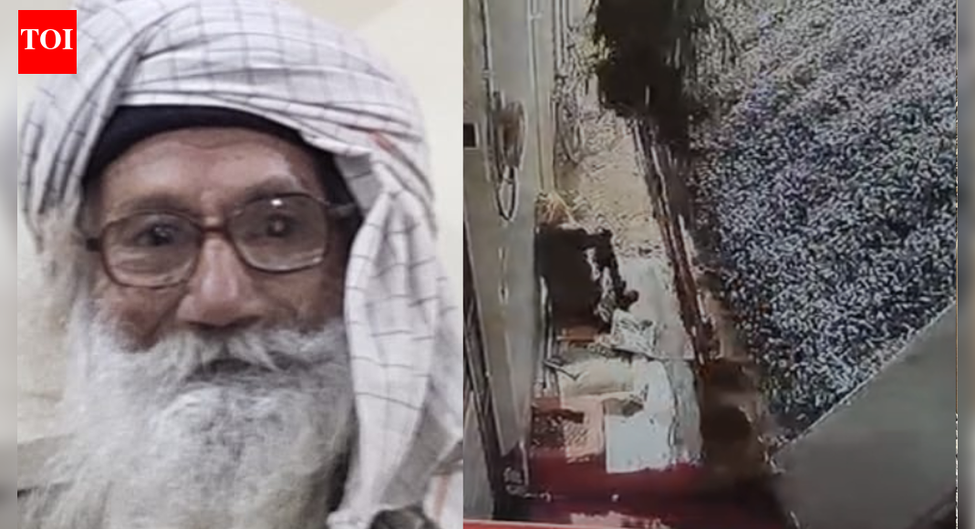 Watch: Sitting outside home, 92-year-old killed as gravel dumper overturns on him in MP; driver flees