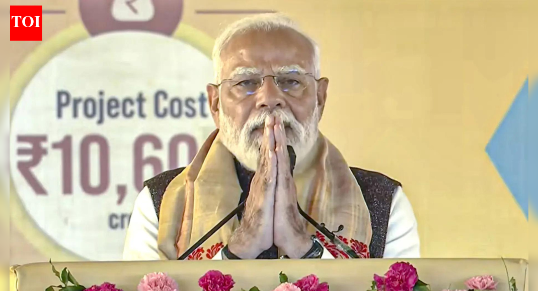 NEW DELHI: Prime Minister Narendra Modi on Sunday launched scathing attack against Congress and claimed that it is “indulging in anti-national activities” by allowing illegal Bangladeshi immigrants to settle in Assam.While addressing a rally in Assam’s Dibrugarh, the Prime Minister said that Congress does not care about the people’s lives and only cares about its vote bank.PM Modi Says BJP Correcting Congress Mistakes As Assam Gets New Airport And Northeast PushHere are the top quotes from PM Modi’s address:I bow before this land of Braves. I can see so many people have come here to shower their love, especially the women. The love and blessings you bring are our biggest strength and energy. It’s an incredible feeling. Many of the sisters here come with the fragrance of tea gardens.Today, everyone is saying that Assam has gained the pace of development. I want to tell you that what you are seeing and experiencing is just the beginning. We have to take Assam forward together. Assam had a significant role in the Ahom empire, and in a Viksit Bharat, we will make Assam shine similarly.In the BJP’s double-engine government, the synergy between industry and connectivity is fulfilling Assam’s dreams and giving courage to the youth to envision newer aspirations for a developed India.Why is it that welfare work for farmers gained momentum only after the BJP came to power? Namrup was once a major fertiliser production centre that benefited the entire Northeast and stood as a hope for farmers in difficult times. But the machines became outdated, and the Congress government did not care, leading to the shutdown of several units and suffering for farmers. Congress found no solutions. Today, our double-engine government is resolving the issues created earlier. Across the country, many factories were shut, farmers were lathi-charged during urea distribution.Congress worsened the situation to such an extent that even after 11 years of hard work, much still needs to be done. During their tenure, many fertiliser factories were shut down, whereas our government has started several. We are moving ahead with full strength to make India self-reliant in fertilisers in the coming days.Urea is imported at high prices from abroad, but we do not let farmers suffer. The BJP government provides subsidies and bears the burden. When a farmer gets a bag of urea for Rs 300, the Indian government pays nearly Rs 3,000 to foreign suppliers.We do not have the right to ‘kill’ Mother Earth by overusing urea. This land is our mother, and it is our responsibility to protect her.It was the BJP government that opened Jan Dhan bank accounts for 7.5 lakh tea garden workers, enabling direct benefit transfer (DBT).The BJP government has always kept Assamese culture and identity as a top priority. We highlight Assam at every stage. A few days ago, when Russian President Vladimir Putin visited India, I proudly gifted him Assamese black tea in Delhi.When our government conferred the Bharat Ratna on Bhupen Da, the Congress openly opposed it. Their leaders mocked the decision, saying Modi was giving the Bharat Ratna to someone who sings and dances. Congress has always disrespected Assam and its culture. It was the Congress government that denied land rights to tea community workers, while the BJP government granted them rights and a life of dignity. I am a ‘chai wala’ – if not me, then who will do this?Congress continues to promote anti-national thinking. They want to shelter illegal Bangladeshi infiltrators in Assam’s land and forests. Even if people’s lives are destroyed, Congress does not care – they care only about their vote bank. They are interested only in power and are protecting illegal infiltrators, which is why they are opposing the sanitisation of the voters’ list.About the AuthorTOI News DeskThe TOI News Desk comprises a dedicated and tireless team of journalists who operate around the clock to deliver the most current and comprehensive news and updates to the readers of The Times of India worldwide. With an unwavering commitment to excellence in journalism, our team is at the forefront of gathering, verifying, and presenting breaking news, in-depth analysis, and insightful reports on a wide range of topics. The TOI News Desk is your trusted source for staying informed and connected to the ever-evolving global landscape, ensuring that our readers are equipped with the latest developments that matter most.”Read MoreEnd of ArticleFollow Us On Social MediaVideosBangladesh Arrests 10 After Brutal Killing of Hindu Youth in Mymensingh“Generation After Generation”: Yunus Vows To Fulfil Sharif Osman Hadi’s Vision And IdealsMassive Crowds Gather in Dhaka for State Funeral of Slain Youth Icon Osman HadiPAK Citizens Criticize “Weak Judiciary” As Imran Khan’s Prison Term Is IncreasedHindu Lynching Sparks Outrage: Shashi Tharoor Warns On Mob Rule, Priyanka Blasts Modi Govt SilenceEx-PM Imran Khan And Bushra Bibi Jailed For 17 Years In Toshakhana Gift Jewellery Case’There Is Only One Modi’: Jaishankar Says Leaders Define Nations, Not Ministers Or IndividualsMore Complicated Than Ever: Jaishankar Flags US, China, Russia, Europe As India Faces Harder ChoicesPM Modi Says BJP Correcting Congress Mistakes As Assam Gets New Airport And Northeast PushKabul Chooses India For Medicines As Afghan Minister Admits Pakistan Ties Have Deteriorated Badly123Photostories13 timeless principles for wealth and success from Napoleon Hill’s Think and Grow RichNutrition fact of the day: Custard apple, the creamy winter fruit that supports digestion and brain healthMumbai reclaims the sea: Rs 887-crore world-class marina to transform harbourfront and boost maritime tourismBaby boy names for those born on Sunday5 clever ways to use your food processor to save time and effortHow the toughest teacher often becomes the best oneLearning empathy: Are modern students evolving emotionally?Beyond salads and halwa: 8 ways to make carrots the star of your christmas tableWhy newborn parenting doesn’t feel instinctive immediately5 morning mantras that should be practiced by students every day123Hot PicksTom BradyEpstein files releasedTim SaunderGold rate todaySilver rate todayPublic Holidays DecemberBank Holidays DecemberTop TrendingJosh Allen Luxury Car CollectionRandi MahomesAuston MatthewsPatrick MahomesJeremy Doku and Shireen Doku Net WorthUPPSC LT Grade Teacher ExamPaul Heyman and Marla Heyman Net WorthBengaluru TempeturePM Modi HelicopterRailway Fare Hike