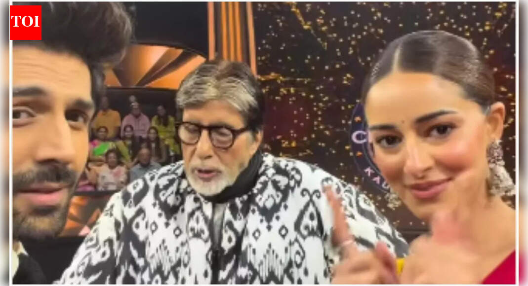 ‘Tu Meri Main Tera Main Tera Tu Meri’: Amitabh Bachchan struggles to pronounce Kartik Aaryan and Ananya Panday’s upcoming film title