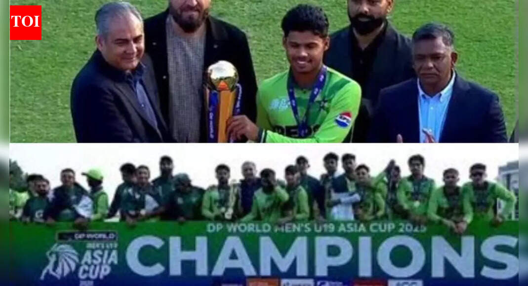 IND vs PAK Final: PCB chief Mohsin Naqvi presents trophy to U19 Asia Cup champions – Watch