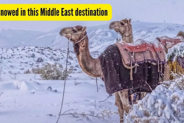 This famous desert is covered in snow right now and the photos are stunningly beautiful
