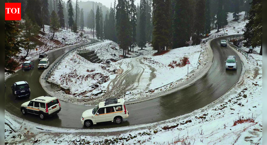 NEW DELHI/KULLU: A sharp cold wave tightened its grip across north India on Sunday, with snowfall in the higher reaches of Jammu and Kashmir, Ladakh, and northeastern Himachal Pradesh, while scattered rain and dense fog pushed down temperatures across the plains of Uttar Pradesh, Punjab, Haryana and Rajasthan.IMD has forecast continued snowfall, rain and fog across much of north India over the next 24 to 48 hours, signalling little relief from the wintry onslaught. In J&K, fresh snowfall ushered in the 40-day-long Chillai-Kalan. Gulmarg recorded nearly two inches of snow accumulation, emerging as the only weather station in the Valley to log sub-zero temperatures, with the mercury plunging to minus 1.5°C. Sonamarg witnessed continuous snowfall from early morning through the afternoon.Despite snow, Srinagar recorded its warmest night of the season, with the minimum temperature settling at 4°C, six degrees above normal. However, at least 11 flights were cancelled at Srinagar International Airport due to adverse weather conditions.Himachal Pradesh experienced biting cold conditions as snowfall draped high-altitude areas of Lahaul-Spiti and Chamba districts. Snowfall was recorded at Shinku La, Rohtang Pass and parts of Pangi Valley, with flakes later observed near Atal Tunnel. Snowfall, though light, drew large numbers of tourists to Shinku La, located around 5,000 metres and being developed as a new snow tourism destination.Meanwhile, the mid and lower hills remained under dense cloud cover, prolonging a dry spell that has left Himachal with a 100% rainfall deficit this month. IMD has warned of moderate to severe snowstorms at isolated places in Kinnaur and Lahaul-Spiti.In the plains, the winter chill intensified across Punjab, Haryana and Uttar Pradesh as thick fog enveloped several areas. Narnaul in Haryana emerged as the coldest location in the state, with mercury dipping to 5.2°C, while Gurdaspur was Punjab’s coldest at 6.8°C. Dense to very dense fog reduced visibility to under 50 metres in parts of UP, where cold day to severe cold day conditions were reported in pockets, along with isolated areas of Uttarakhand. Delhi recorded a minimum temperature of 9.4°C, slightly above average, a day after logging the season’s coldest Dec day.End of ArticleFollow Us On Social MediaVideosSikh Nagar Kirtan In New Zealand Disrupted By Protesters; Mann, Badal Urge Centre To Intervene‘Not Misleading Propaganda’: Bangladesh Responds To India Over Delhi High Commission Protest‘Have To Stay United’: RSS Chief Mohan Bhagwat On Atrocities Against Hindus In BangladeshIndia Rejects Dhaka Media Reports On Protest Outside Bangladesh HC, Flags Attack Against MinoritiesViewing ‘Sangh’ Through the Lens of the BJP Is a Huge Mistake, Says RSS Chief Mohan BhagwatBangladesh Arrests 10 After Brutal Killing of Hindu Youth in Mymensingh“Generation After Generation”: Yunus Vows To Fulfil Sharif Osman Hadi’s Vision And IdealsMassive Crowds Gather in Dhaka for State Funeral of Slain Youth Icon Osman HadiPAK Citizens Criticize “Weak Judiciary” As Imran Khan’s Prison Term Is IncreasedHindu Lynching Sparks Outrage: Shashi Tharoor Warns On Mob Rule, Priyanka Blasts Modi Govt Silence123Photostories5 best oils to apply on the navel: Benefits, uses, and what to know before trying them7 indoor exercises that can strengthen muscles in people above 405 essential tips to stay healthy if you work night shifts5 things one must always donate in temples and whyBenjamin Franklin once said, “An investment in knowledge pays the best interest”: 5 lessons it teaches studentsWhy your brain does not want you to multitaskBigg Boss Telugu 9: Meet the finalists of the season10 tips for good mental health you should be taking to 20268 life lessons from “Man’s Search for Meaning” by Viktor FranklWorld Saree Day: 5 sarees from Incredible India that put the country on the global fashion map123Hot PicksTom BradyEpstein files releasedTim SaunderGold rate todaySilver rate todayPublic Holidays DecemberBank Holidays DecemberTop TrendingJosh Allen Luxury Car CollectionRandi MahomesAuston MatthewsPatrick MahomesJeremy Doku and Shireen Doku Net WorthUPPSC LT Grade Teacher ExamPaul Heyman and Marla Heyman Net WorthBengaluru TempeturePM Modi HelicopterRailway Fare Hike