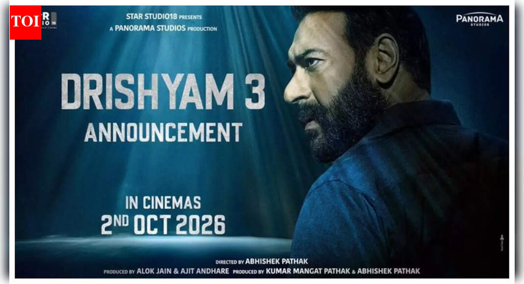 ‘Drishyam 3’: Ajay Devgn announces October 2 release date; says ‘Aakhri hissa baaki hai’