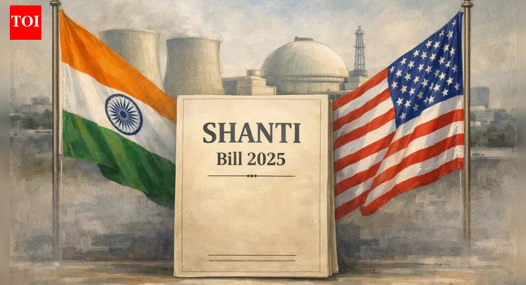 Representataional photo NEW DELHI: United States on Monday welcomed India’s newly passed SHANTI bill, calling it an important step towards stronger energy ties and peaceful civil nuclear cooperation between the two countries.In a post on X, the US embassy in India said it saw the bill as a move that supports energy security and opened the door for closer collaboration. “We welcome India’s new Shanti bill, a step towards a stronger energy security partnership and peaceful civil nuclear cooperation,” the embassy said. It added that Washington was ready to work with India on joint innovation and research and development in the energy sector.The statement came a day after president signed the Sustainable Harnessing and Advancement of Nuclear Energy for Transforming India Bill, or SHANTI Bill, 2025, marking a major change in India’s civil nuclear framework.The bill was passed by voice vote during the winter session of parliament, even as most opposition members staged a walkout. India–US civil nuclear cooperationIndia and the United States announced a civil nuclear cooperation initiative nearly two decades ago, leading to the landmark India–US nuclear deal. The agreement ended India’s long period of nuclear isolation and allowed it to resume civil nuclear cooperation, even as it remained outside the nuclear non-proliferation treaty.The deal marked a major shift in US policy and significantly changed the trajectory of bilateral relations. Despite the agreement, progress was slow for years due to legal and regulatory hurdles. A breakthrough happened this year in March when the US department of energy granted regulatory clearance to an American company to design and build nuclear reactors in India.What is SHANTI ActThe SHANTI Act overhauls India’s civil nuclear regime, which has largely remained unchanged since the Atomic Energy Act of 1962. A key feature of the Act is the opening up of parts of the civil nuclear sector to private participation for the first time. The Act also gives statutory status to the Atomic Energy Regulatory Board. In addition, it introduces a clear licensing regime and sets up a specialised nuclear tribunal to handle disputes.Another major change under the SHANTI Act relates to civil nuclear liability. The legislation removes the clause that held suppliers of nuclear equipment liable for nuclear damage.About the AuthorTOI News DeskThe TOI News Desk comprises a dedicated and tireless team of journalists who operate around the clock to deliver the most current and comprehensive news and updates to the readers of The Times of India worldwide. With an unwavering commitment to excellence in journalism, our team is at the forefront of gathering, verifying, and presenting breaking news, in-depth analysis, and insightful reports on a wide range of topics. The TOI News Desk is your trusted source for staying informed and connected to the ever-evolving global landscape, ensuring that our readers are equipped with the latest developments that matter most.”Read MoreEnd of ArticleFollow Us On Social MediaVideosYogi Adityanath Says Vande Mataram Became Victim of Congress Appeasement PoliticsNew Zealand India FTA Sparks Coalition Rift As PM Christopher Luxon Backs Deal, NZ First Rejects ItGujarat Student Says He Was Forced To Fight For Russia As Indians Remain Trapped Ukraine War CrisisPTI Leaders Hold Massive Protest in Peshawar Against Imran Khan’s 17-Year Jail SentenceBangladesh Turmoil: Another Youth Leader Shot In Head Days After Osman Hadi’s KillingAravalli Hills Row: Why Definition Battle Could Decide Mining Water Security And AQI In North India‘Do Namune’ Dig By Yogi Adityanath Ignites UP Assembly Clash, Akhilesh Accuses BJP Of Decorum Breach‘You Reap What You Sow’: Indian Student Slams Pakistan’s Kashmir Narrative At Oxford Union Debate’We Are One When It Comes To India’: SP Leader Sumaiya Rana Refuses Interview To Pakistani ChannelZero Tariff Access For Indian Exports As Modi Govt Seals Landmark Free Trade Deal With New Zealand123PhotostoriesDiscover the secret of financial success according to your birth dateTop 10 richest countries in the world in 20257 simple fruit plants ideal for a lush balcony garden6 quirky book titles that instantly spark curiosity at first glanceSoya chunks vs Soya chaap vs Baked beans: Which has more protein and nutritionKashmir: Chillai Kalan arrives as fresh snowfall turns the Valley into a winter wonderland — what exactly is it?Fatty liver disease, social media myths and the risk of self-diagnosisFrom Japan to Ukraine: 7 weird yet wonderful Christmas traditions from different countries that bring families and people togetherMajor relief for Bengaluru commuters: Kamaraj Road between Cubbon Road-Cauvery Emporium junction likely to reopen next year inJanuarySurfing Santa: 5 countries in the world that celebrate summer Christmas123Hot PicksUAE WeatherEpstein files releasedGold price predictionGold rate todaySilver rate todayPublic Holidays DecemberBank Holidays DecemberTop TrendingJosh Allen Luxury Car CollectionRandi MahomesAuston MatthewsPatrick MahomesLebron JamesLos Angeles DodgersPaul Heyman and Marla Heyman Net WorthWho is chris oladokunA JA WilsonCharles Barkley