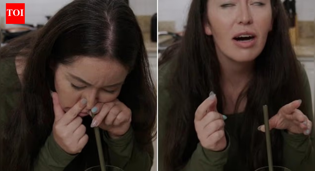 Woman blends every meal and eats by snorting food through her nose |