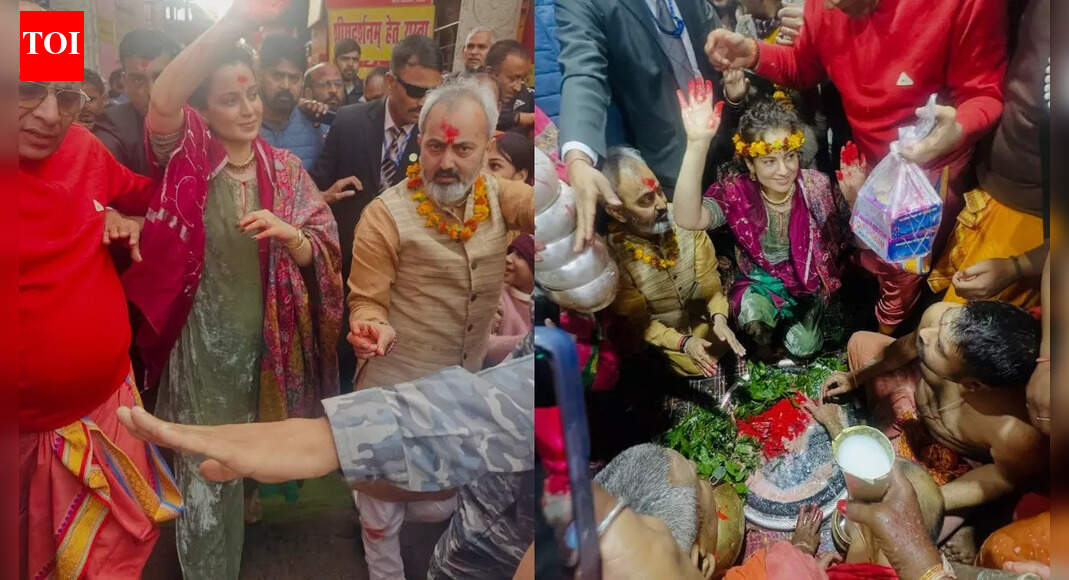 Kangana Ranaut shares glimpses of her visit to Vaidyanath Jyotirlinga and Vasuki Dham, says she is ‘determined to complete all 12 before December ends’