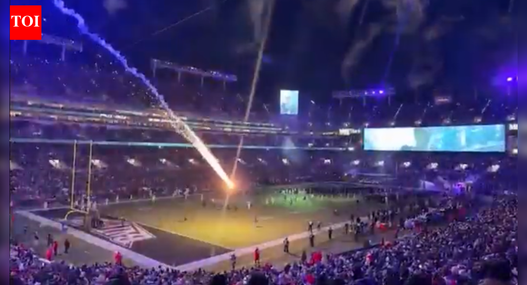 What happened after a rogue firework plunged onto the field during Ravens vs Patriots on Sunday Night Football? | NFL News