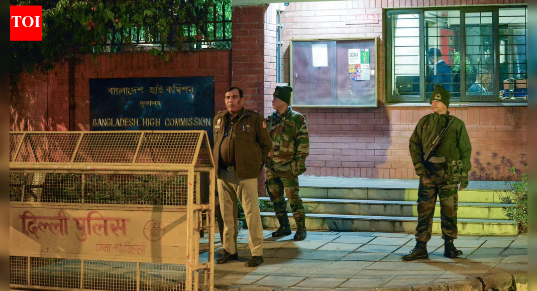 ANI file photo  DHAKA: Amid growing tensions between Bangladesh and India, Dhaka suspended Monday consular and visa services due to “unavoidable circumstances” from its high commission in Delhi. This even as India reopened its visa centres in Khulna, Rajshahi and Sylhet, keeping “humanitarian needs in mind”, especially of those applying for medical visas, and despite the security threat to its diplomatic facilities.Bangladesh’s move came a day after it claimed that protests near its high commission left the “high commissioner and his family feeling threatened”. India slammed Dhaka’s attempts to draw a false equivalence between protests targeting its facilities in Bangladesh and outside the Bangladeshi mission in Delhi. Dhaka’s charge was trashed by the foreign ministry officials as “misleading propaganda”.The Indian visa centre in Chittagong remains closed after a mob pelted the Indian assistant high commissioner’s residence with stones on Thursday, with demonstrators coming precariously close to the diplomatic facility despite the presence of Bangladeshi security personnel. The visa services in Khulna and Rajshahi were also closed Thursday in the wake of massive “anti-India” protests in the country.In Dhaka, a senior Indian visa application centre official said, “Keeping humanitarian needs in mind and despite the evolving security situation, the Indian high commission continues to operate the visa centres at Dhaka, Khulna, Sylhet and Rajshahi.”Though the centre at the Indian high commission in Dhaka was closed Wednesday after protesters had gathered near it, it was opened a day later.Indian envoy speaks to medical visa-seekersIn a notification, Bangladesh high commission said, “Due to unavoidable circumstances, all consular and visa services from high commission in New Delhi are temporarily suspended until further notice.” Indian high commissioner Pranay Verma visited IVAC in Dhaka Monday to take stock of functioning of visa services. He spoke to visa applicants, many of whom were applying for medical visas.End of ArticleFollow Us On Social MediaVideosNew Video Reveals Final Moments of Hindu Man Dipu Before Lynching in BangladeshIndians Trapped By H-1B Renewal Chaos As US VP JD Vance Defends Visa Curbs As Christian PoliticsEx-TMC MLA Humayun Kabir Launches New Party, Targets Mamata Banerjee Ahead of PollsMuhammad Yunus Interim Rule Sparks Alarm, Indian Diplomats Back Hasina On Anti India Narrative ShiftYogi Adityanath Says Vande Mataram Became Victim of Congress Appeasement PoliticsNew Zealand India FTA Sparks Coalition Rift As PM Christopher Luxon Backs Deal, NZ First Rejects ItGujarat Student Says He Was Forced To Fight For Russia As Indians Remain Trapped Ukraine War CrisisPTI Leaders Hold Massive Protest in Peshawar Against Imran Khan’s 17-Year Jail SentenceBangladesh Turmoil: Another Youth Leader Shot In Head Days After Osman Hadi’s KillingAravalli Hills Row: Why Definition Battle Could Decide Mining Water Security And AQI In North India123PhotostoriesDoes Niagara Falls freeze over in winter? Here’s the truth5 reasons why okra water has become a go-to drink for people who want to manage their sugar levelsFrozen but fearless: 5 snowy animals that rule the coldest places on earthHbA1c over 6%? Nephrologist shares tests that matter beyond this level of blood sugarWhy should you add this leaf powder to your homemade winter soups? Here’s how you can make this super healthy soup10 most loved countries in the world in 2025Discover the secret of financial success according to your birth dateTop 10 richest countries in the world in 20257 simple fruit plants ideal for a lush balcony garden6 quirky book titles that instantly spark curiosity at first glance123Hot PicksUAE WeatherEpstein files releasedGold price predictionGold rate todaySilver rate todayPublic Holidays DecemberBank Holidays DecemberTop TrendingTom BradyDeshaun WatsonShai Gilgeous Alexander NBA ContractLeBron JamesVictor WembanyamaLos Angeles DodgersPaul Heyman and Marla Heyman Net WorthRavens vs PatriotsJason KelceCharles Barkley