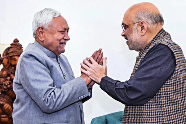 . NEW DELHI: In his first visit to the national capital after taking oath last month for the 10th time, Bihar CM Nitish Kumar met PM Narendra Modi and Union home minister Amit Shah on Monday.Deputy CM Samrat Choudhary, who is from BJP, accompanied Nitish along with Union minister Lalan Singh, of JDU, and later described the meeting with Modi as a “courtesy call”. Modi, he said, also provided guidance on attaining goals for “developed Bihar”. The double-engine govt in state is working at double speed, he added.After the meeting, Shah said NDA govt in Bihar, under the leadership of Modi and Nitish, is committed to steering people’s welfare and good governance to new heights. Nitish was sworn in last month after leading National Democratic Alliance to a smashing win, bagging 202 seats in 243-member assembly.End of ArticleFollow Us On Social MediaVideosNew Video Reveals Final Moments of Hindu Man Dipu Before Lynching in BangladeshIndians Trapped By H-1B Renewal Chaos As US VP JD Vance Defends Visa Curbs As Christian PoliticsEx-TMC MLA Humayun Kabir Launches New Party, Targets Mamata Banerjee Ahead of PollsMuhammad Yunus Interim Rule Sparks Alarm, Indian Diplomats Back Hasina On Anti India Narrative ShiftYogi Adityanath Says Vande Mataram Became Victim of Congress Appeasement PoliticsNew Zealand India FTA Sparks Coalition Rift As PM Christopher Luxon Backs Deal, NZ First Rejects ItGujarat Student Says He Was Forced To Fight For Russia As Indians Remain Trapped Ukraine War CrisisPTI Leaders Hold Massive Protest in Peshawar Against Imran Khan’s 17-Year Jail SentenceBangladesh Turmoil: Another Youth Leader Shot In Head Days After Osman Hadi’s KillingAravalli Hills Row: Why Definition Battle Could Decide Mining Water Security And AQI In North India123PhotostoriesDoes Niagara Falls freeze over in winter? Here’s the truth5 reasons why okra water has become a go-to drink for people who want to manage their sugar levelsFrozen but fearless: 5 snowy animals that rule the coldest places on earthHbA1c over 6%? Nephrologist shares tests that matter beyond this level of blood sugarWhy should you add this leaf powder to your homemade winter soups? Here’s how you can make this super healthy soup10 most loved countries in the world in 2025Discover the secret of financial success according to your birth dateTop 10 richest countries in the world in 20257 simple fruit plants ideal for a lush balcony garden6 quirky book titles that instantly spark curiosity at first glance123Hot PicksUAE WeatherEpstein files releasedGold price predictionGold rate todaySilver rate todayPublic Holidays DecemberBank Holidays DecemberTop TrendingTom BradyDeshaun WatsonShai Gilgeous Alexander NBA ContractLeBron JamesVictor WembanyamaLos Angeles DodgersPaul Heyman and Marla Heyman Net WorthRavens vs PatriotsJason KelceCharles Barkley