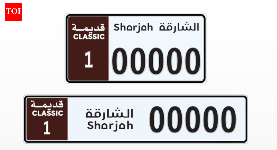 UAE: Sharjah introduces special licence plates for classic vehicles and motorcycles | World News
