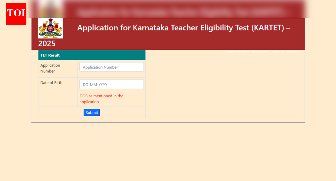 KARTET 2025 result released at sts.karnataka.gov.in: Direct link to download here