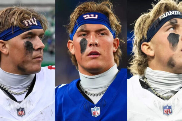 Jaxson Dart’s heart-studded good-luck charm diamond necklace broke midgame and reportedly led to a 13-16 loss to the Minnesota Vikings