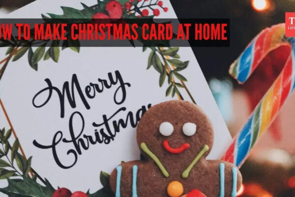 Merry Christmas Greeting Card: How to make Christmas card at home